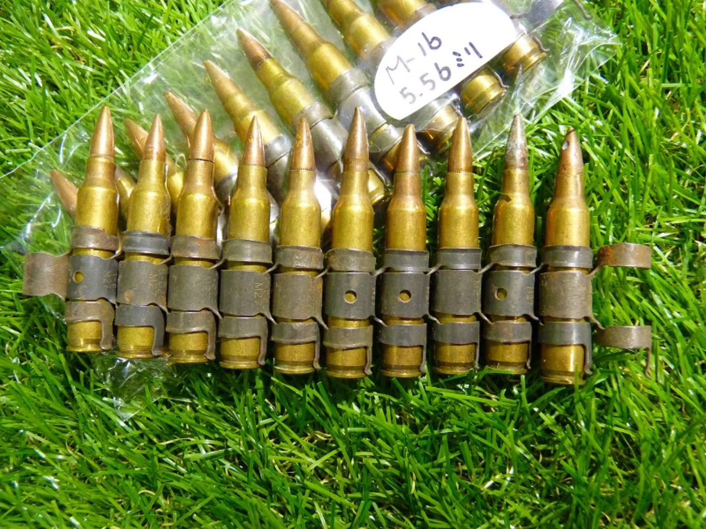 M16 5.56mm ダミー弾頭付き 10発セット 記録写真3