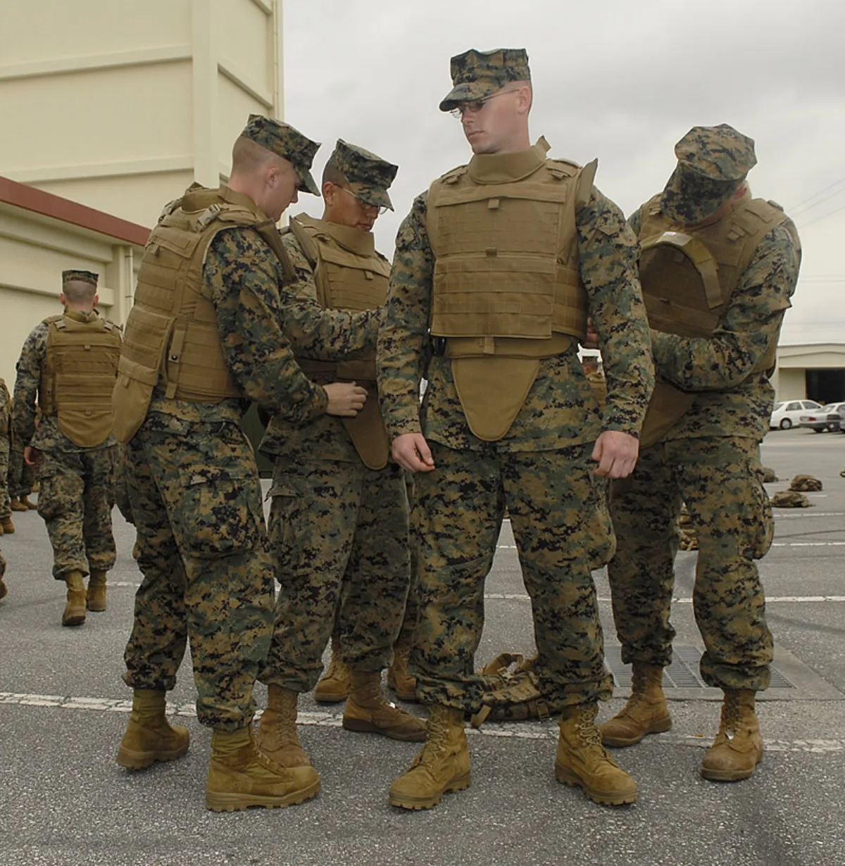USMC SCALABLE PLATE CARRIER コヨーテセット(M) 新品訳あり 記録写真1