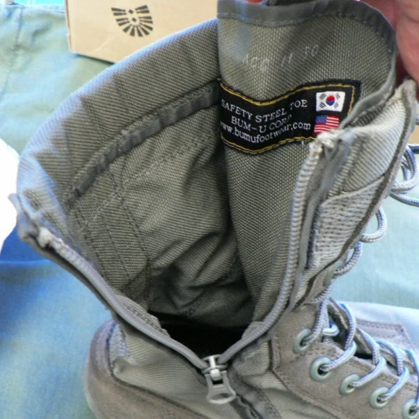 ACU ブーツ 29.5cm つま先鉄板入り 中古 記録写真4