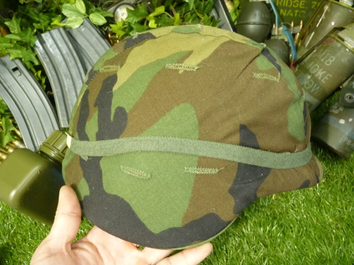 PASGT フリッツヘルメット セット(カバー・バンド付き) M-5 新品同様 記録写真4