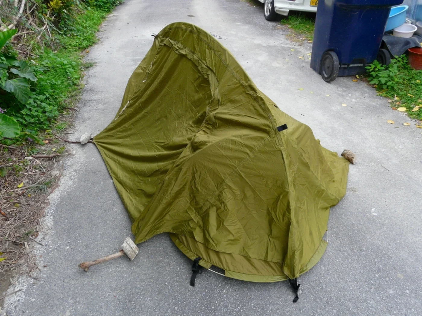 USMC ポップアップ蚊帳テント フライ付き 新品 記録写真8