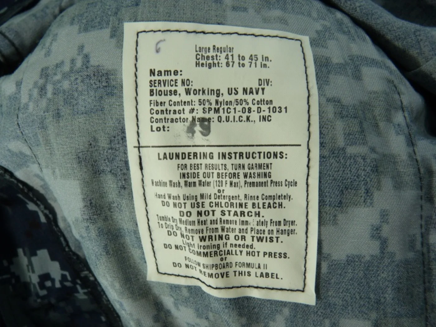 NWU NAVY ジャケット L-R 極上品 記録写真5