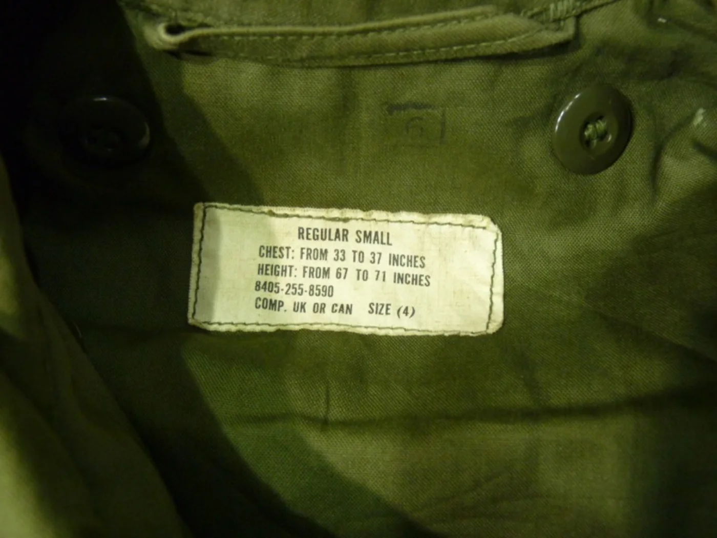 M-1951 フィールドジャケット アルミジップ 中古良品 記録写真2