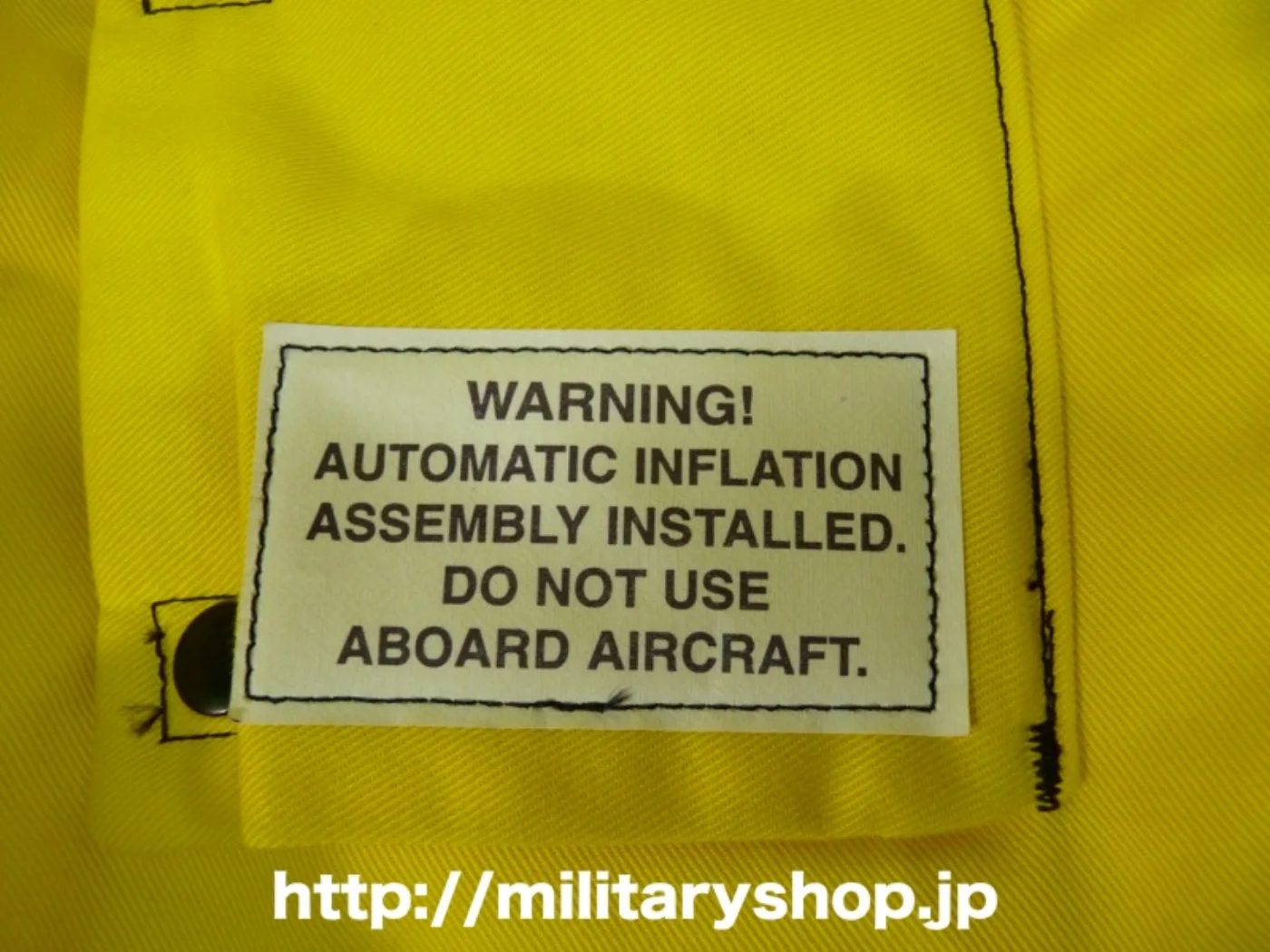 LIFE PRESERVER VEST MK-1 黄色 新品 Mサイズ 記録写真3