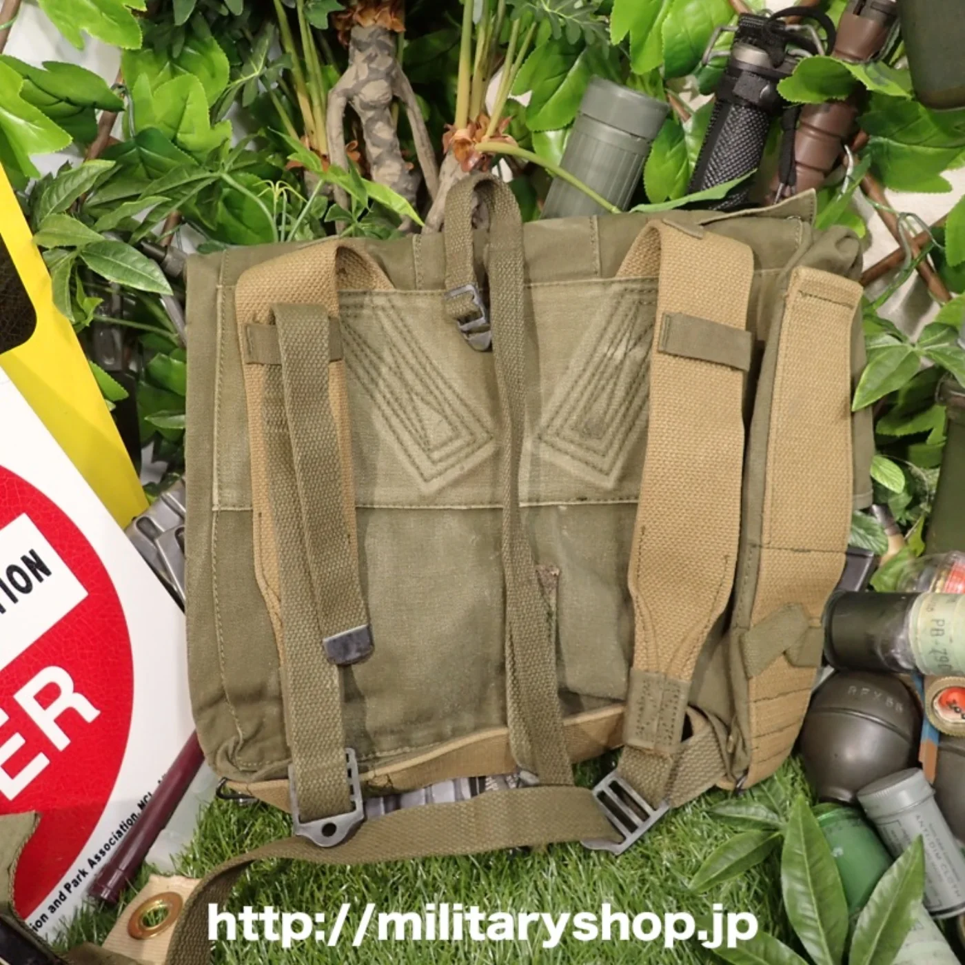 M1945 フィールドパック キャンバス 実物 中古 記録写真2