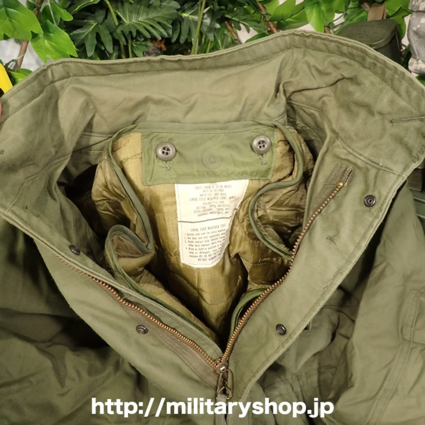 M65 フィールドジャケット ライナー付き LARGE-SHORT 記録写真4