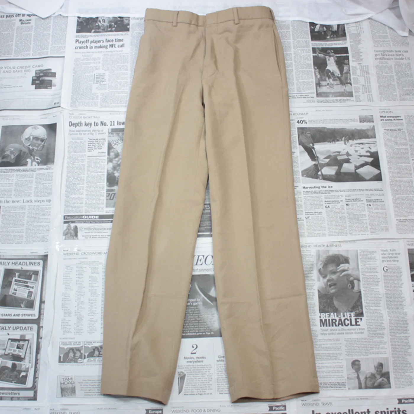 NAVY実物 カーキパンツ 極上品 31R 記録写真4