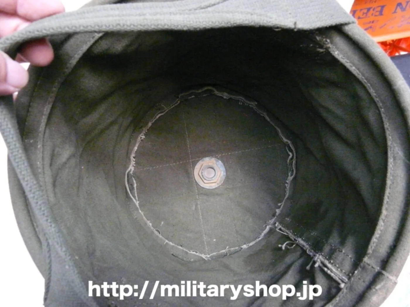 米軍 コットンダック製 シャワーペイル 1969年製 記録写真3