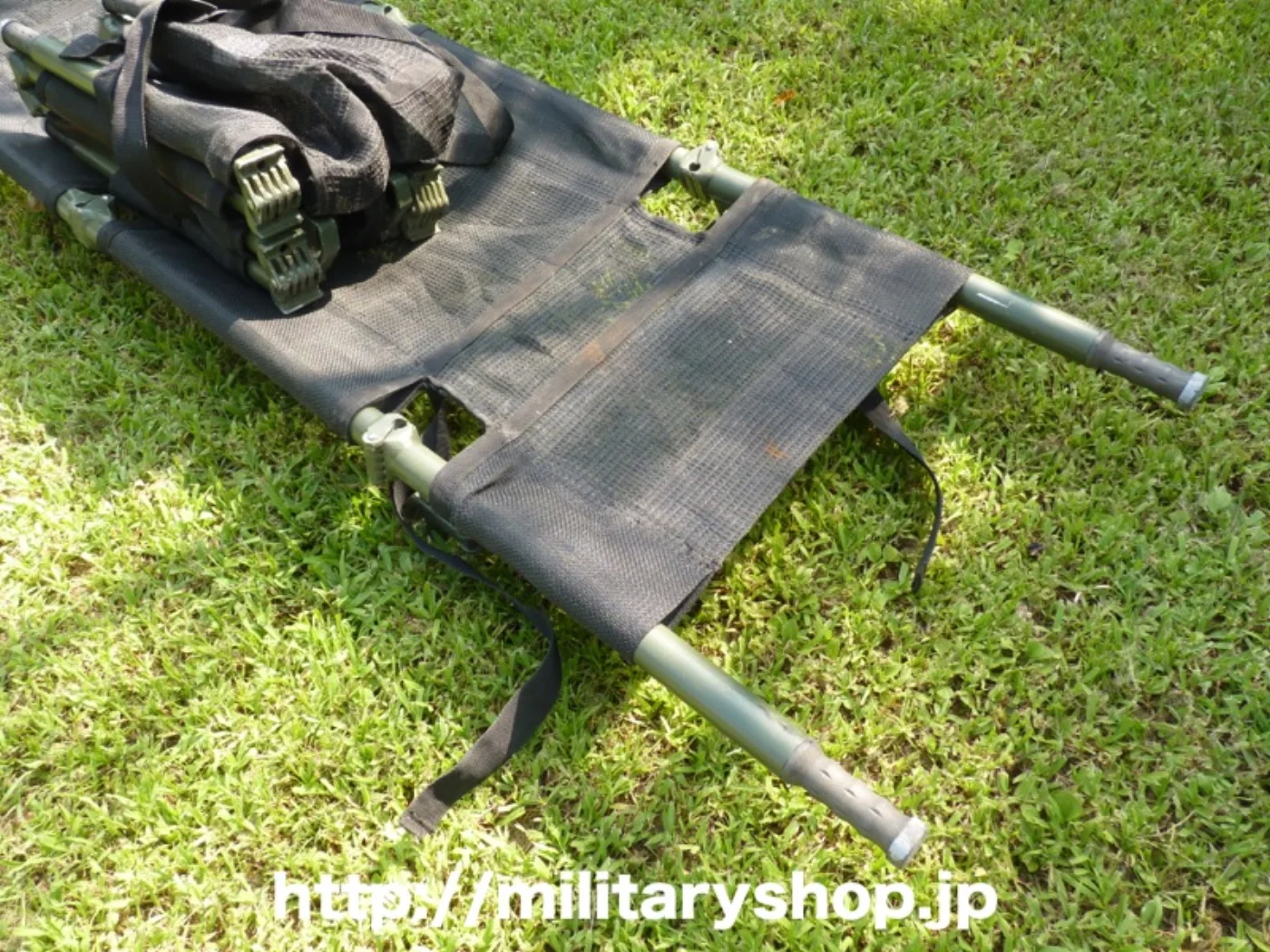 米軍 三つ折 ストレッチャー(担架) メッシュ 記録写真4