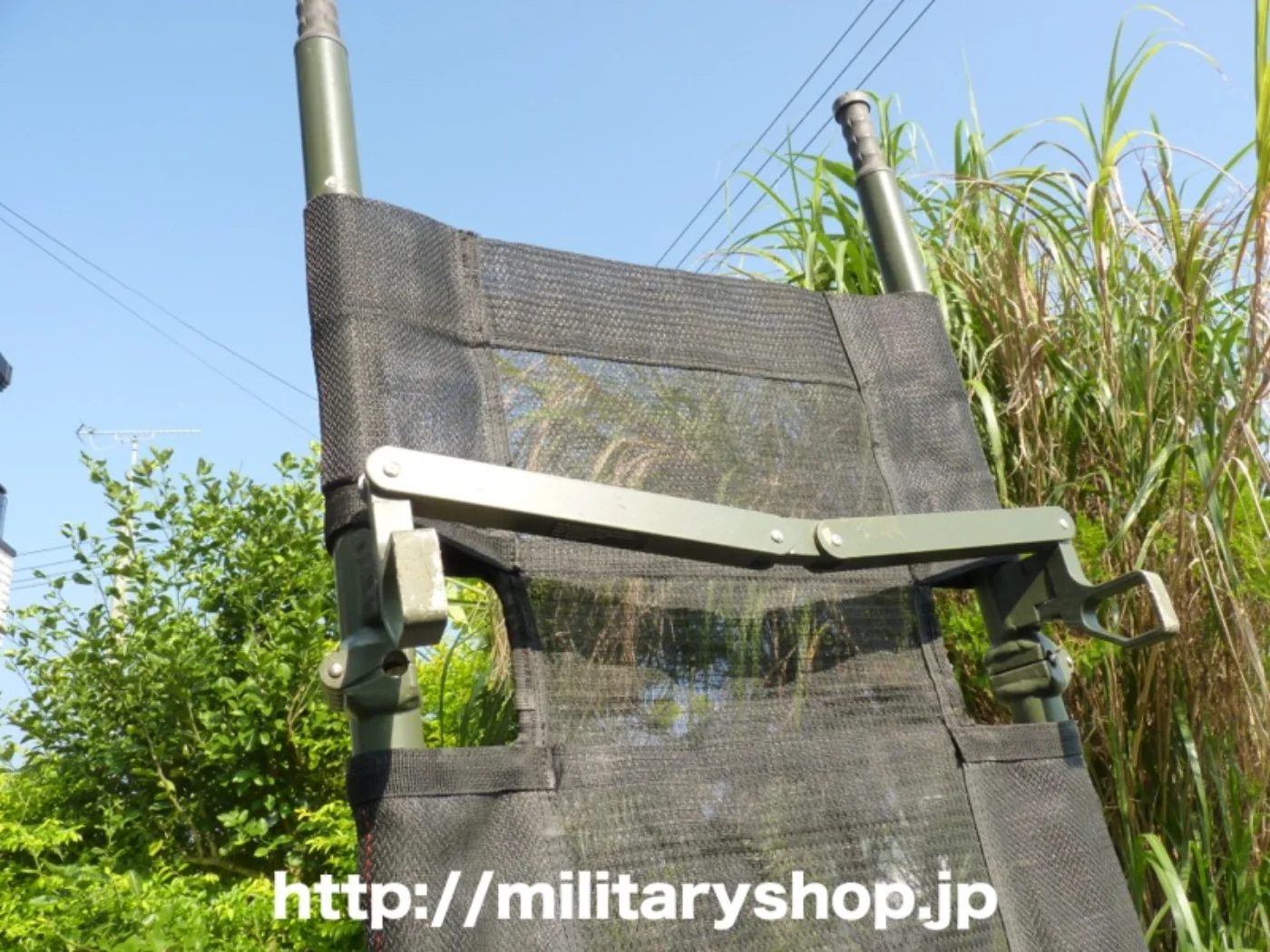 米軍 三つ折 ストレッチャー(担架) メッシュ 記録写真6