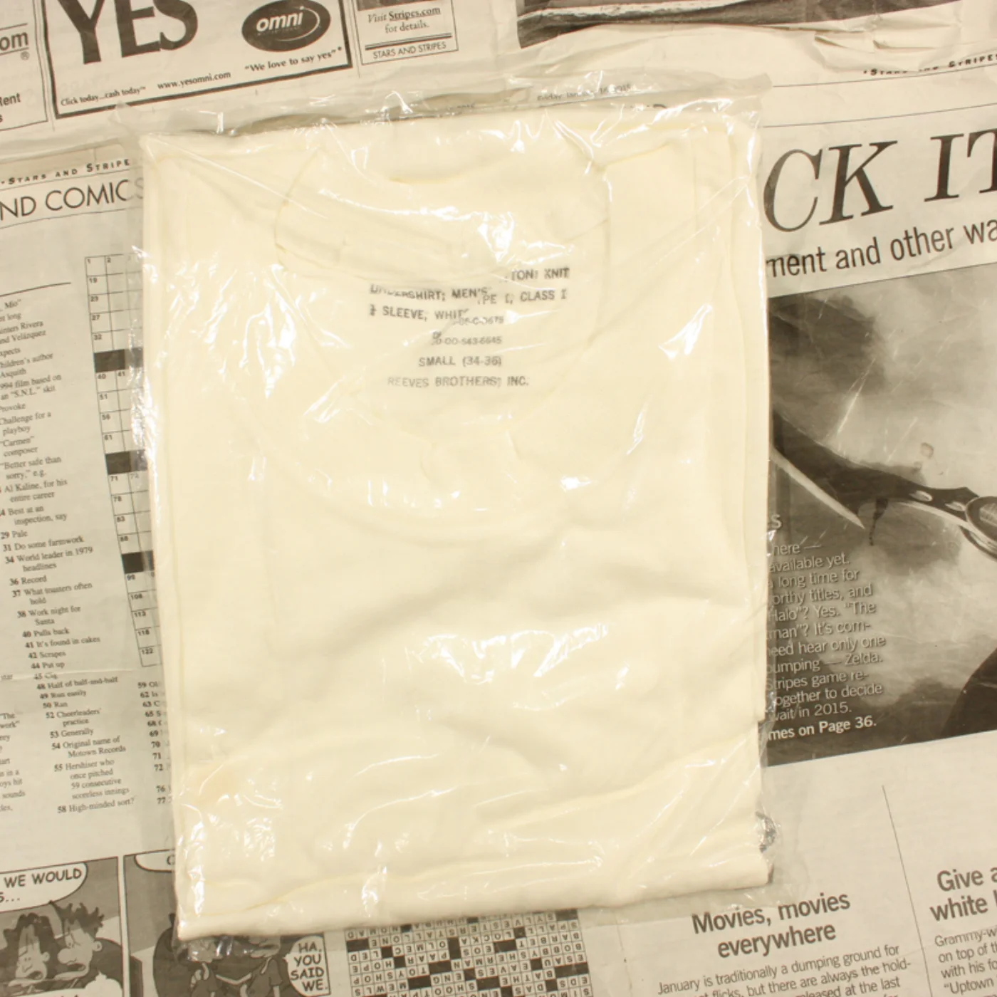 UNDER SHIRT MANS COTTON KNIT 記録写真2