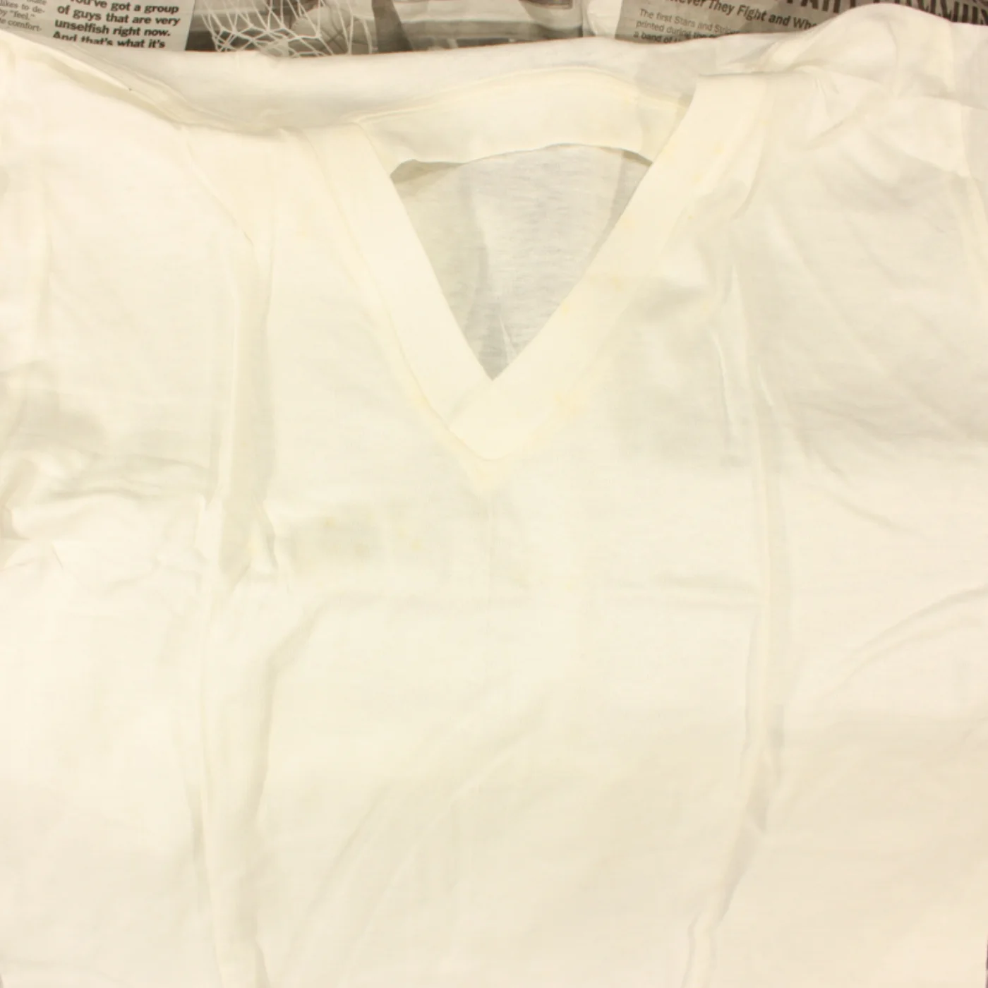 UNDER SHIRT MANS QUARTER SLEEVE V-NECK 2枚セット 記録写真3