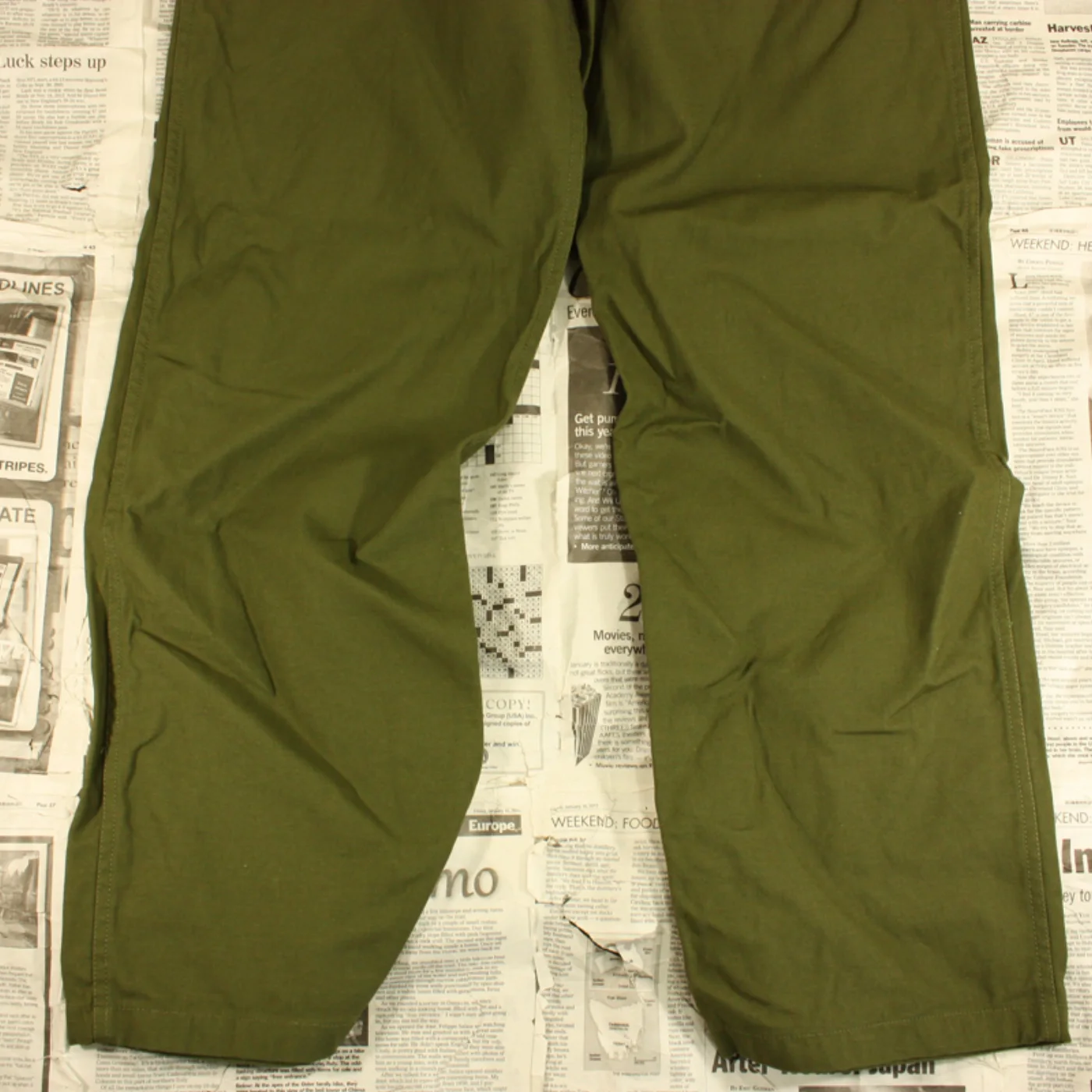 米軍 OG-107 ベイカーパンツ コットンサテーン Sサイズ 記録写真2