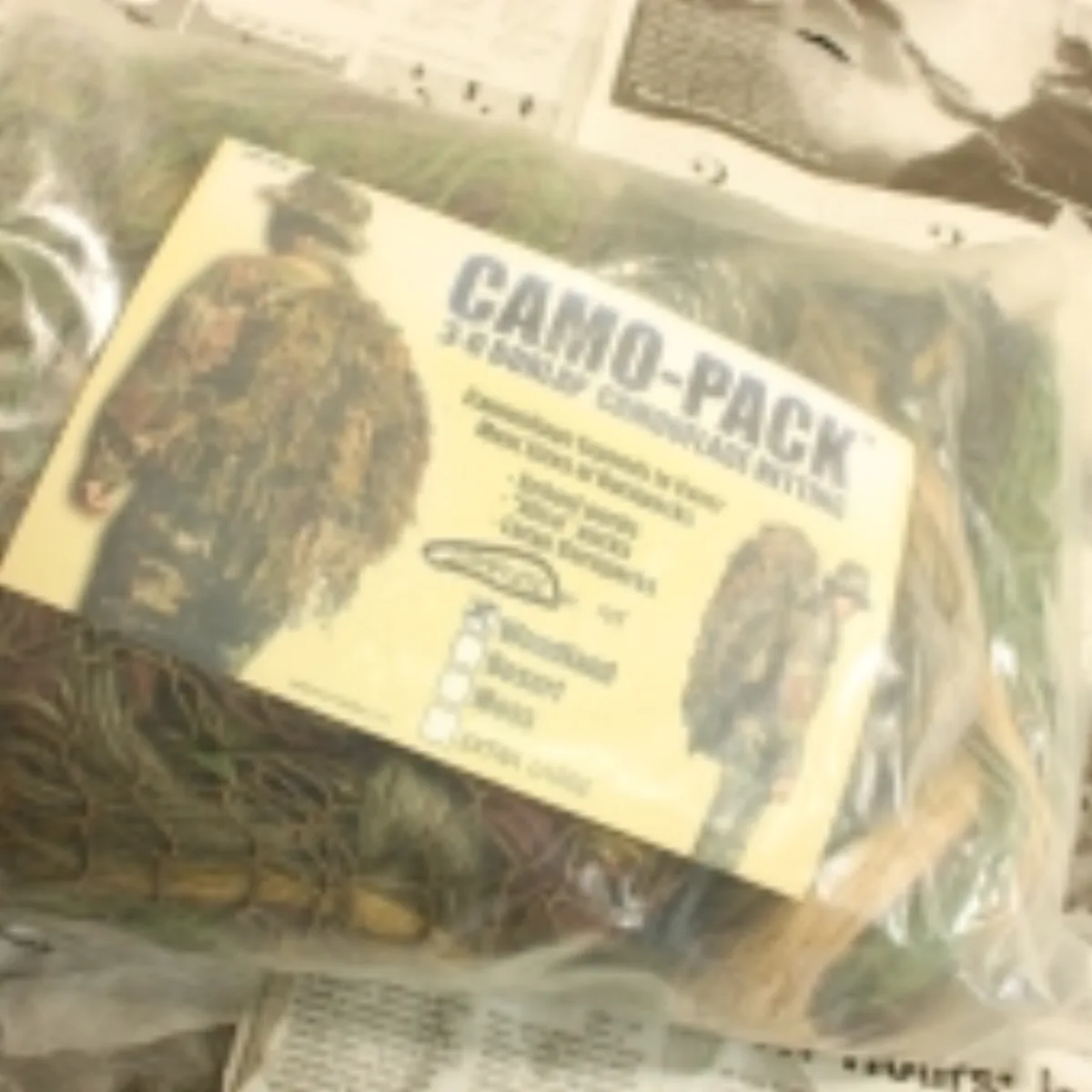 CAMO-PACK カモフラージュネット 新品袋入り 記録写真1