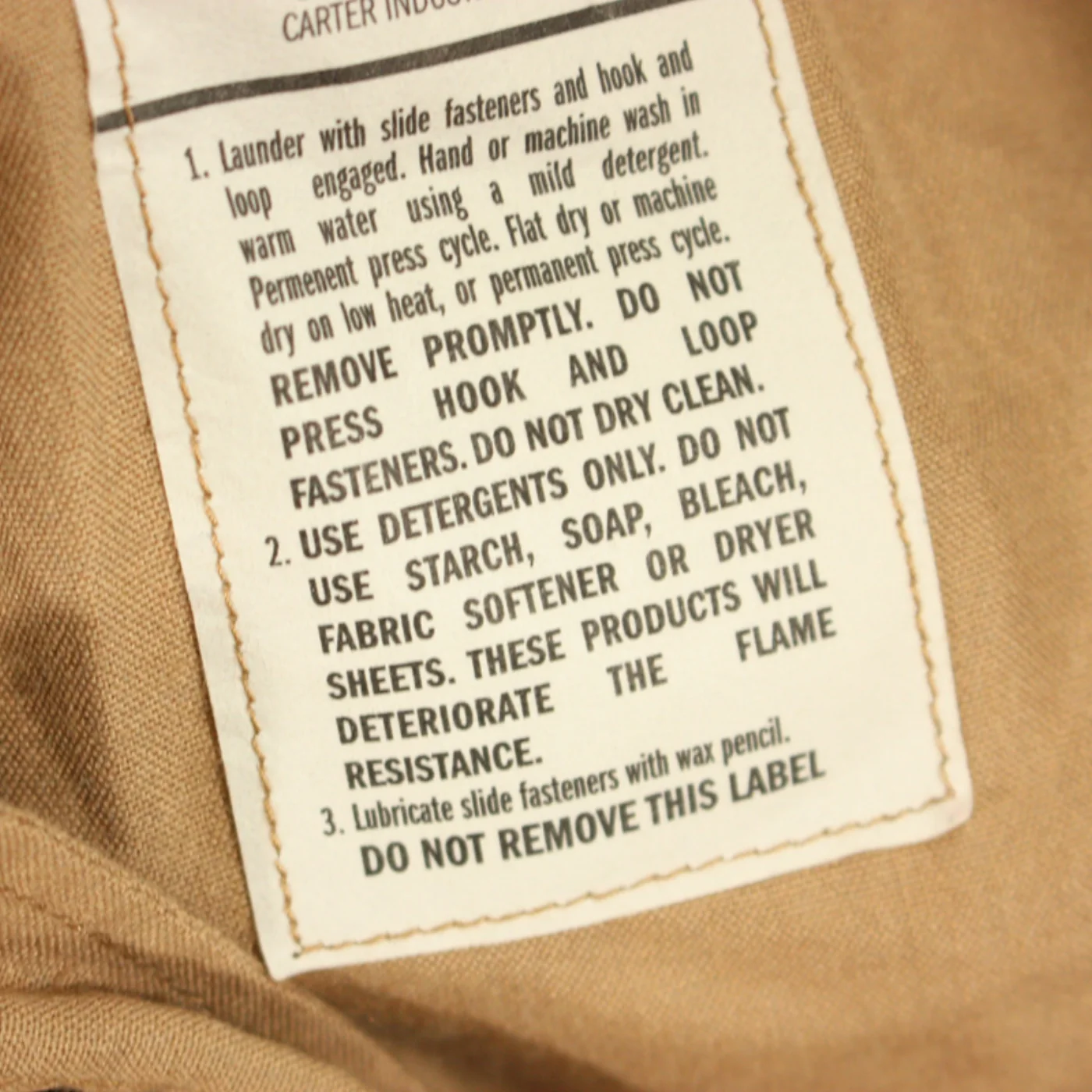 米軍 CWU-27/P フライトスーツ タン 40S 記録写真5