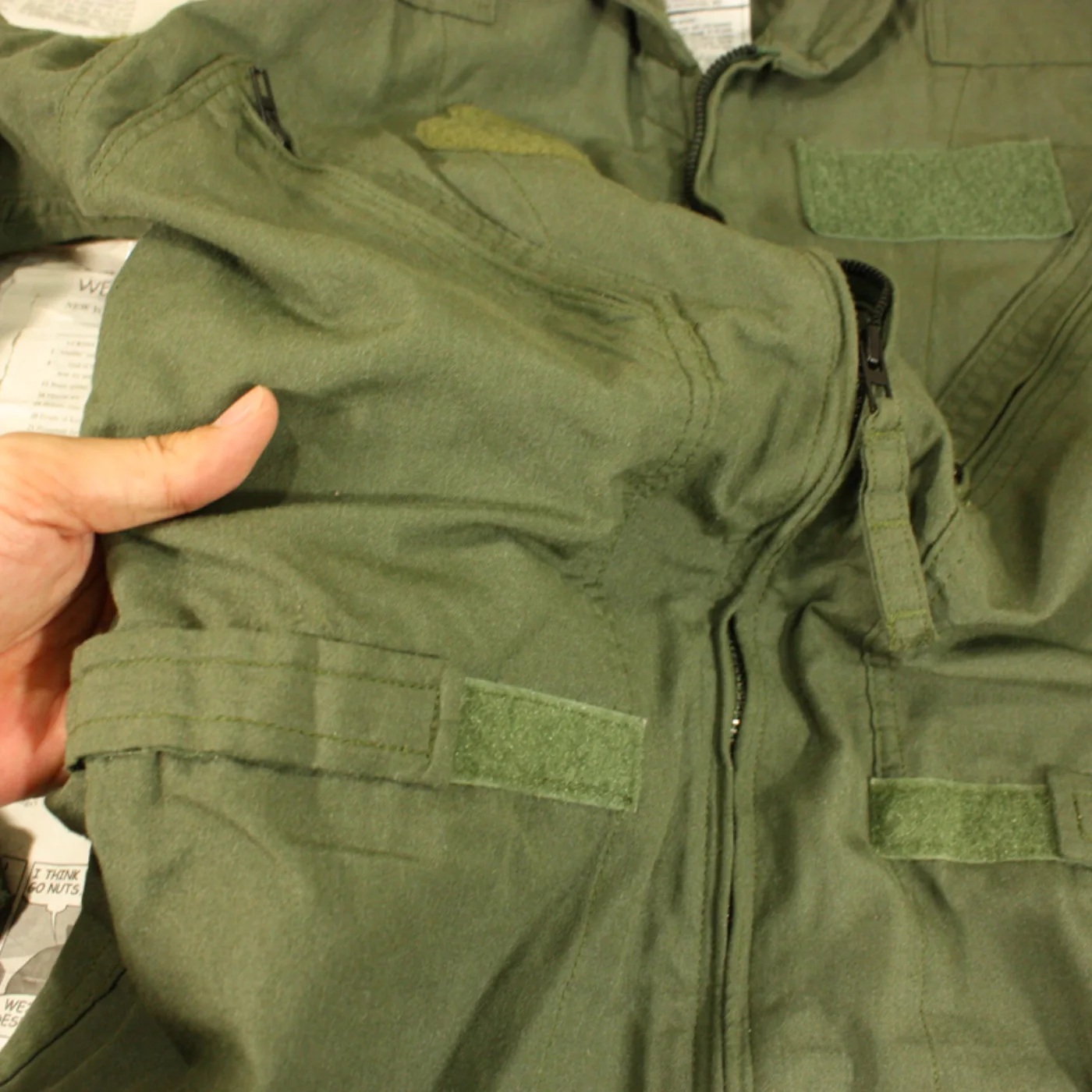 米軍 CWU-27/P フライトスーツ セージグリーン 40R 記録写真7