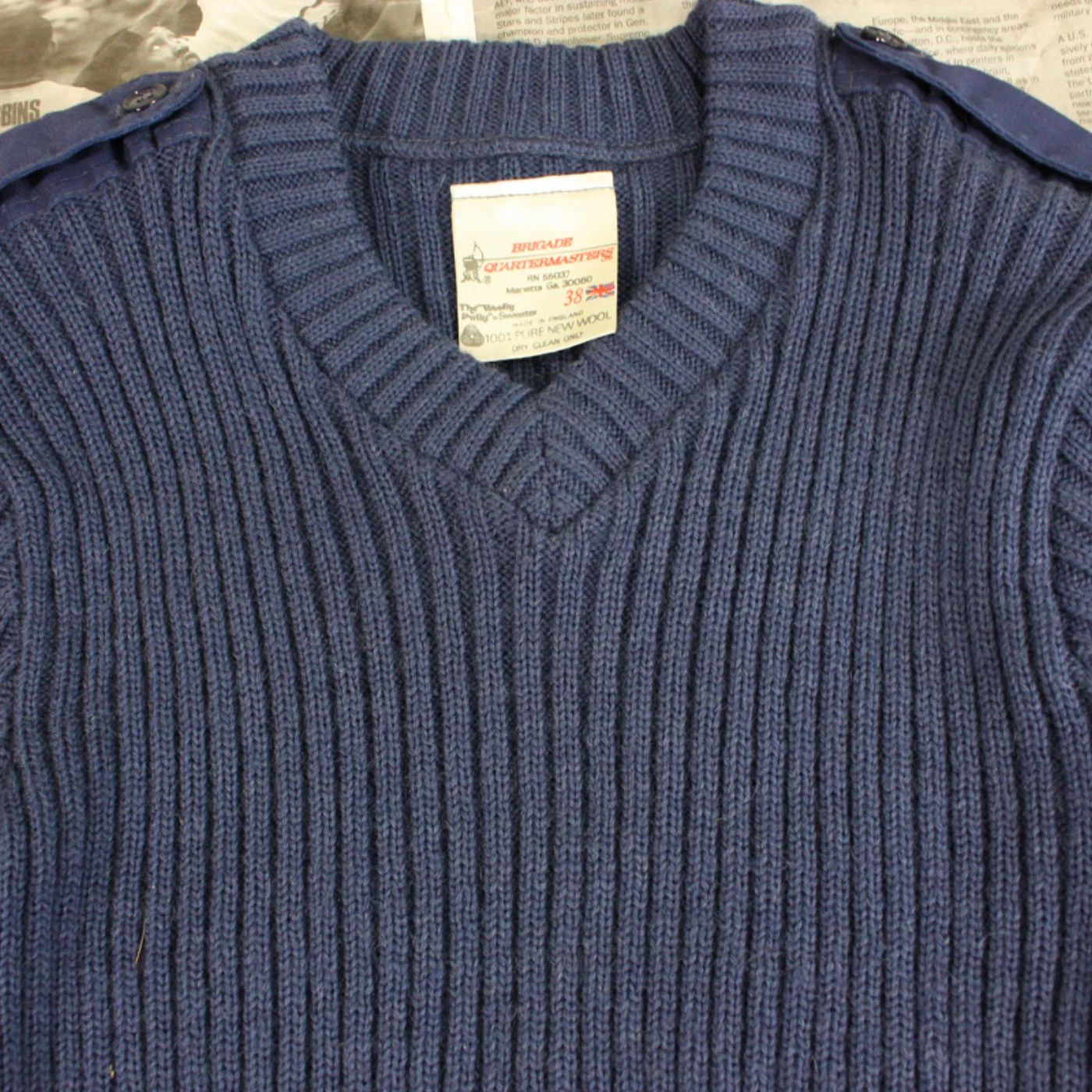 NAVY セーター WOOL100% M 記録写真3