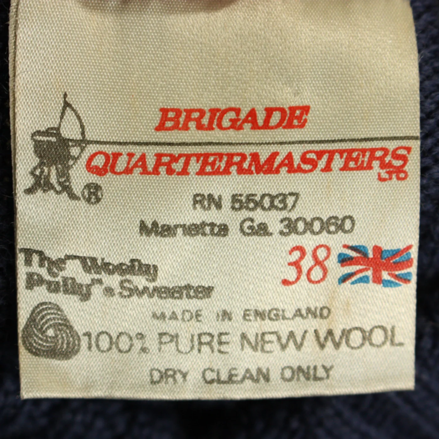 NAVY セーター WOOL100% M 記録写真4