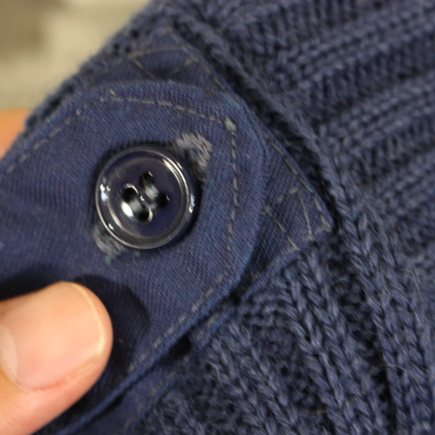 NAVY セーター WOOL100% M 記録写真5