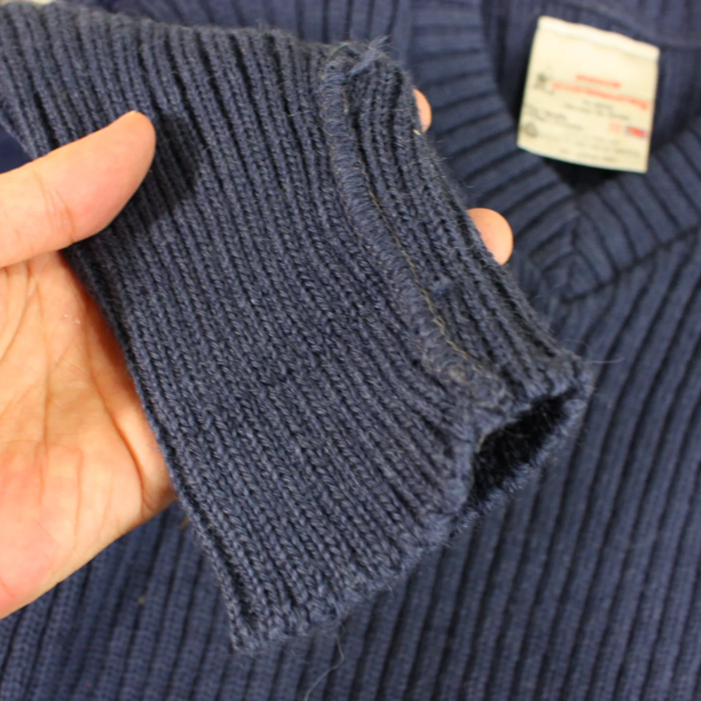 NAVY セーター WOOL100% M 記録写真6
