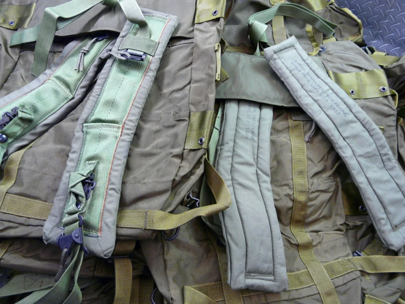 米軍実物 アリスパック ショルダー付 LC-1 OD 防水パック付き デッドストック 記録写真5
