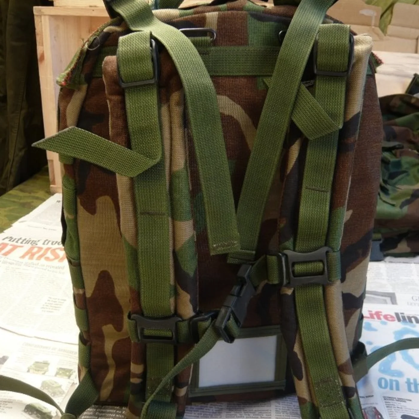 米軍実物 MOLLE II パトロールパック ウッドランド迷彩 程度良し 記録写真7