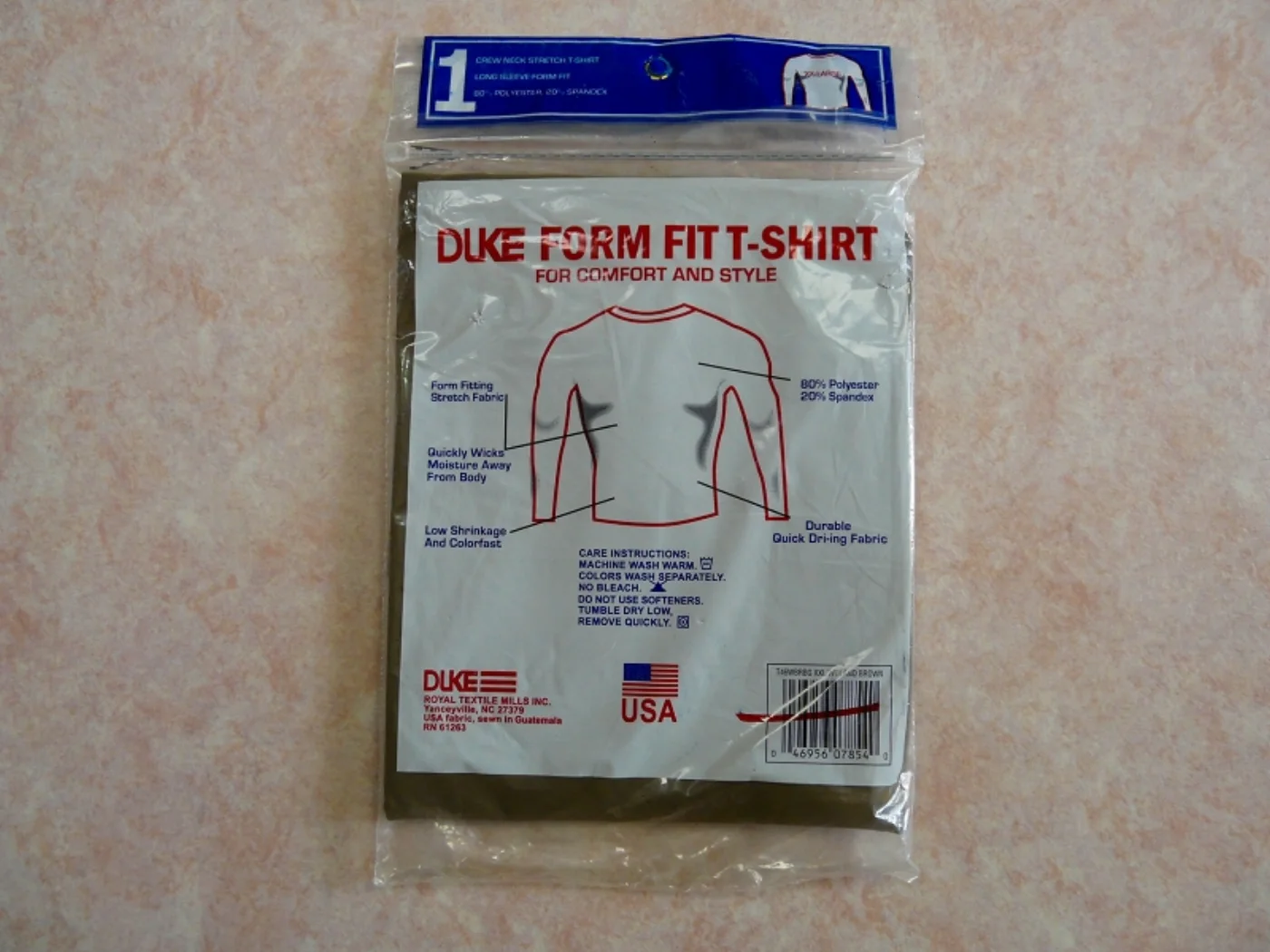 米軍実物 DRI-DUKE 長袖アンダーシャツ コヨーテ 新品 記録写真3