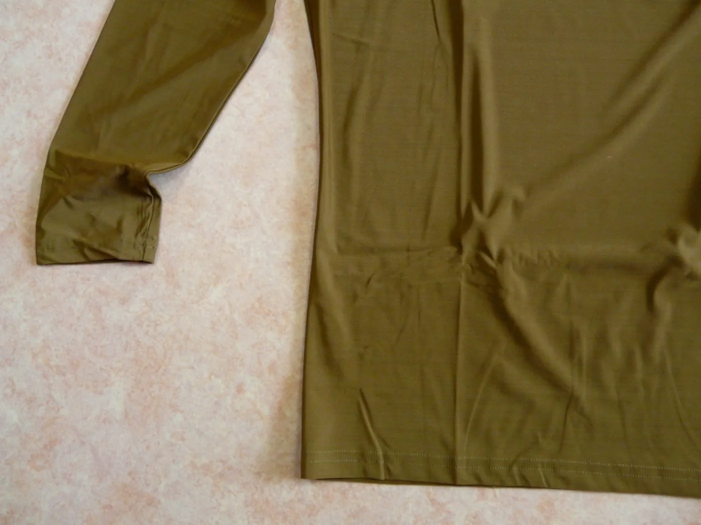 米軍実物 DRI-DUKE 長袖アンダーシャツ コヨーテ 新品 記録写真7