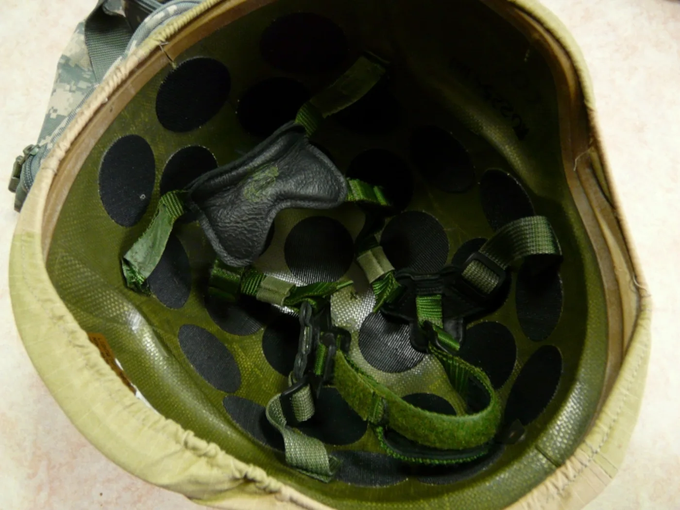 USMC ライトウェイトヘルメット Lサイズ ヘルメットライトHL1付き 記録写真5