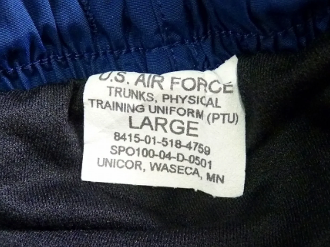 ミリタリーショップ 南国百貨店.COM|沖縄 U.S.AIR FORCE 官給品 トレーニングショートパンツ 【新品】 記録写真4