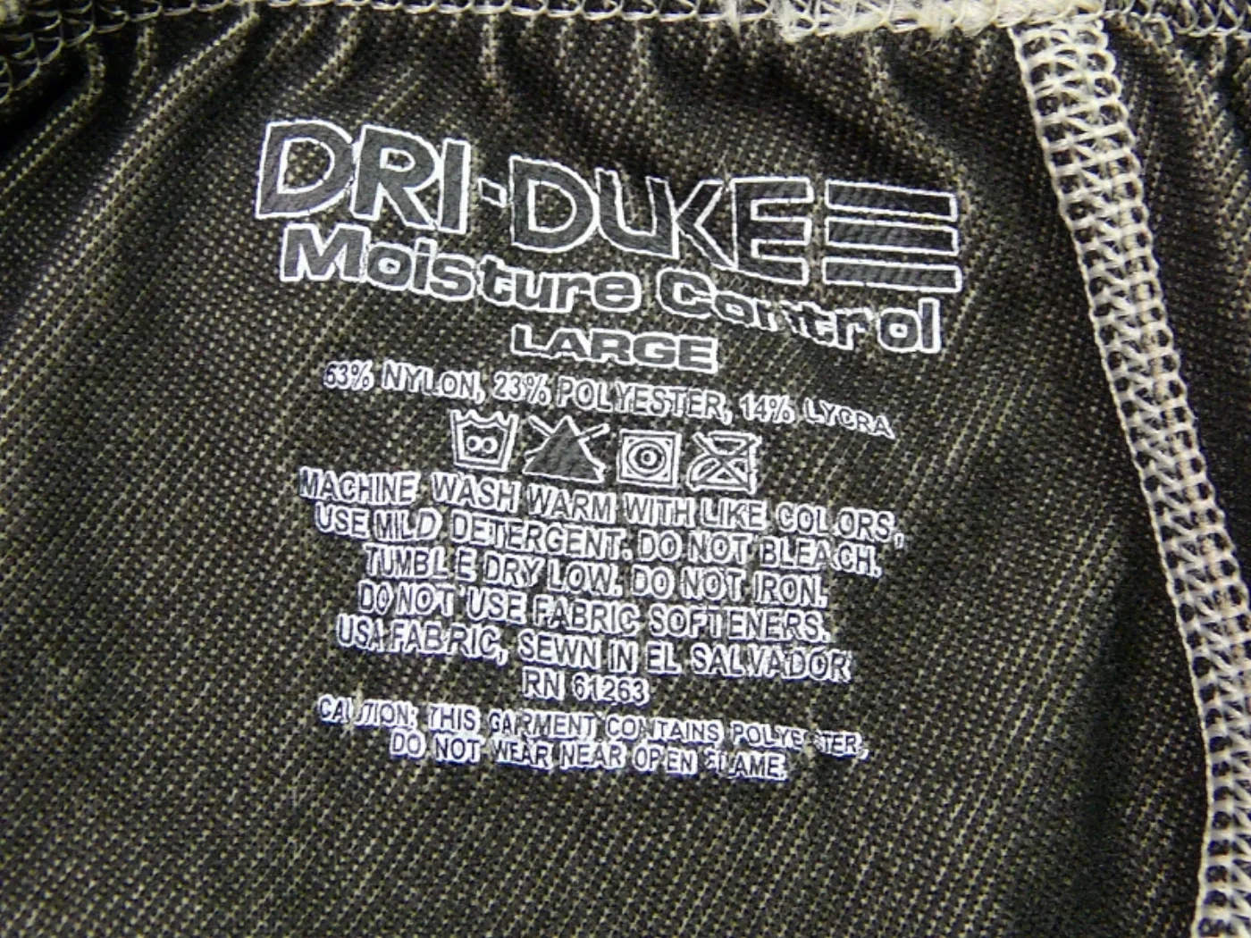DRI-DUKE インナー上下セット Lサイズ 記録写真4