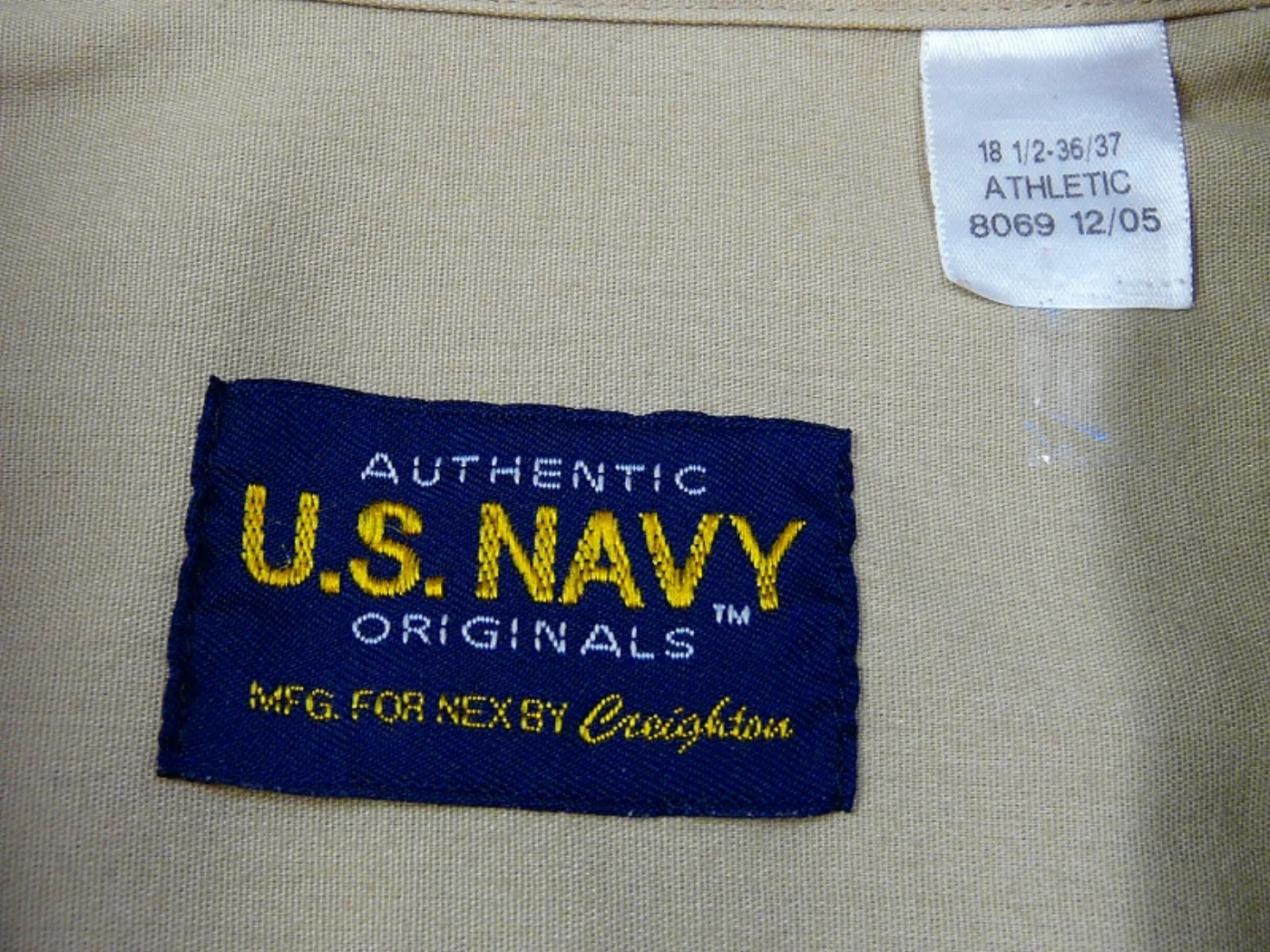 U.S.NAVY オフィシャルユニフォーム カーキ上下セット 記録写真5