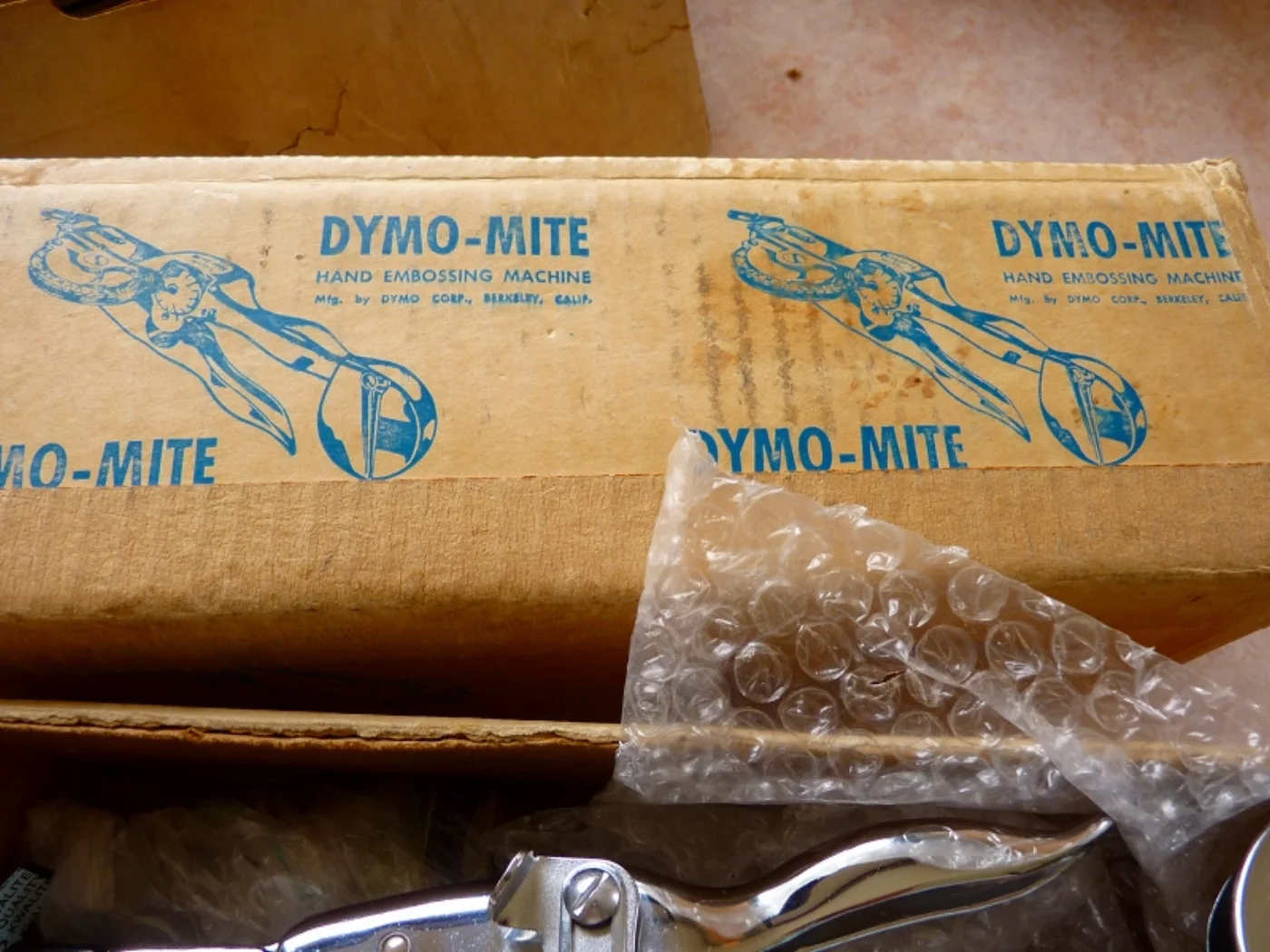 DYMO-MITE テープライター ヴィンテージ 箱入り 記録写真4