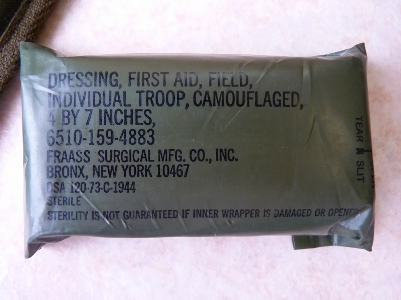 ミリタリーショップ 南国百貨店.COM|沖縄 DRESSING FIRST AID FIELD INDIVIDUAL T 記録写真5