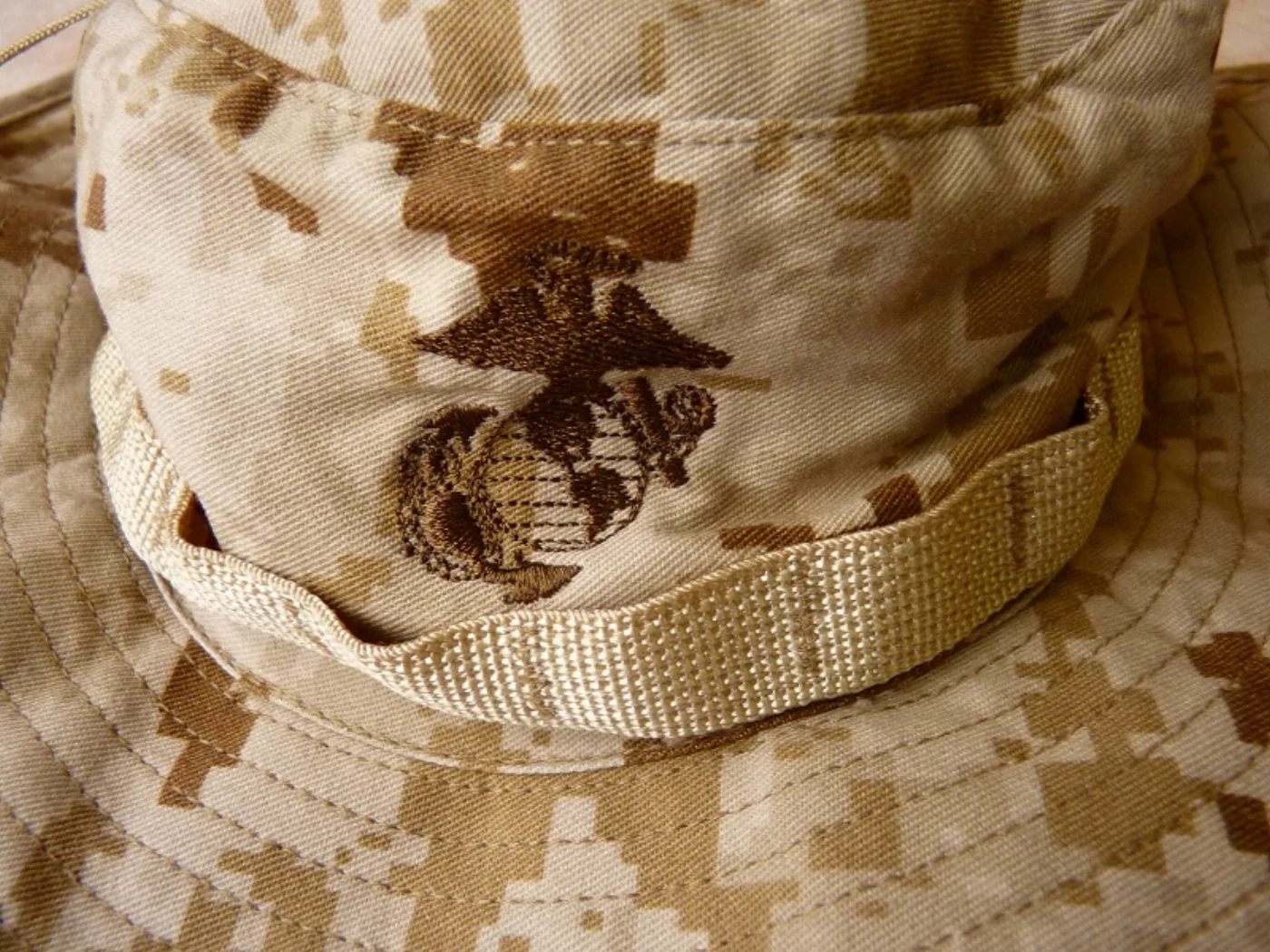 ミリタリーショップ 南国百貨店.COM|沖縄 USMC マーパットデザート ブーニーハット 新品 L [Q-899] - 記録写真3
