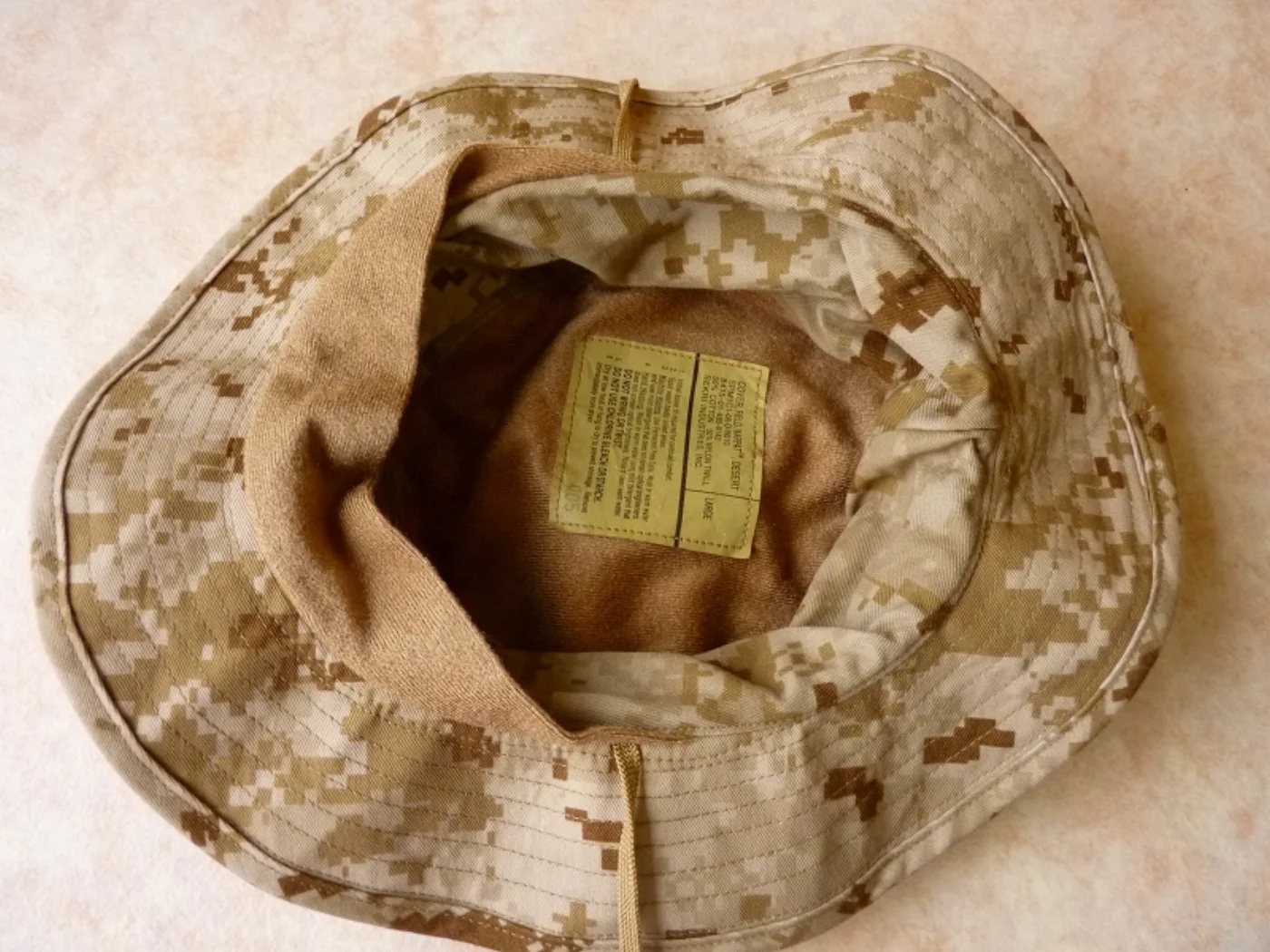 ミリタリーショップ 南国百貨店.COM|沖縄 USMC マーパットデザート ブーニーハット 新品 L [Q-899] - 記録写真5