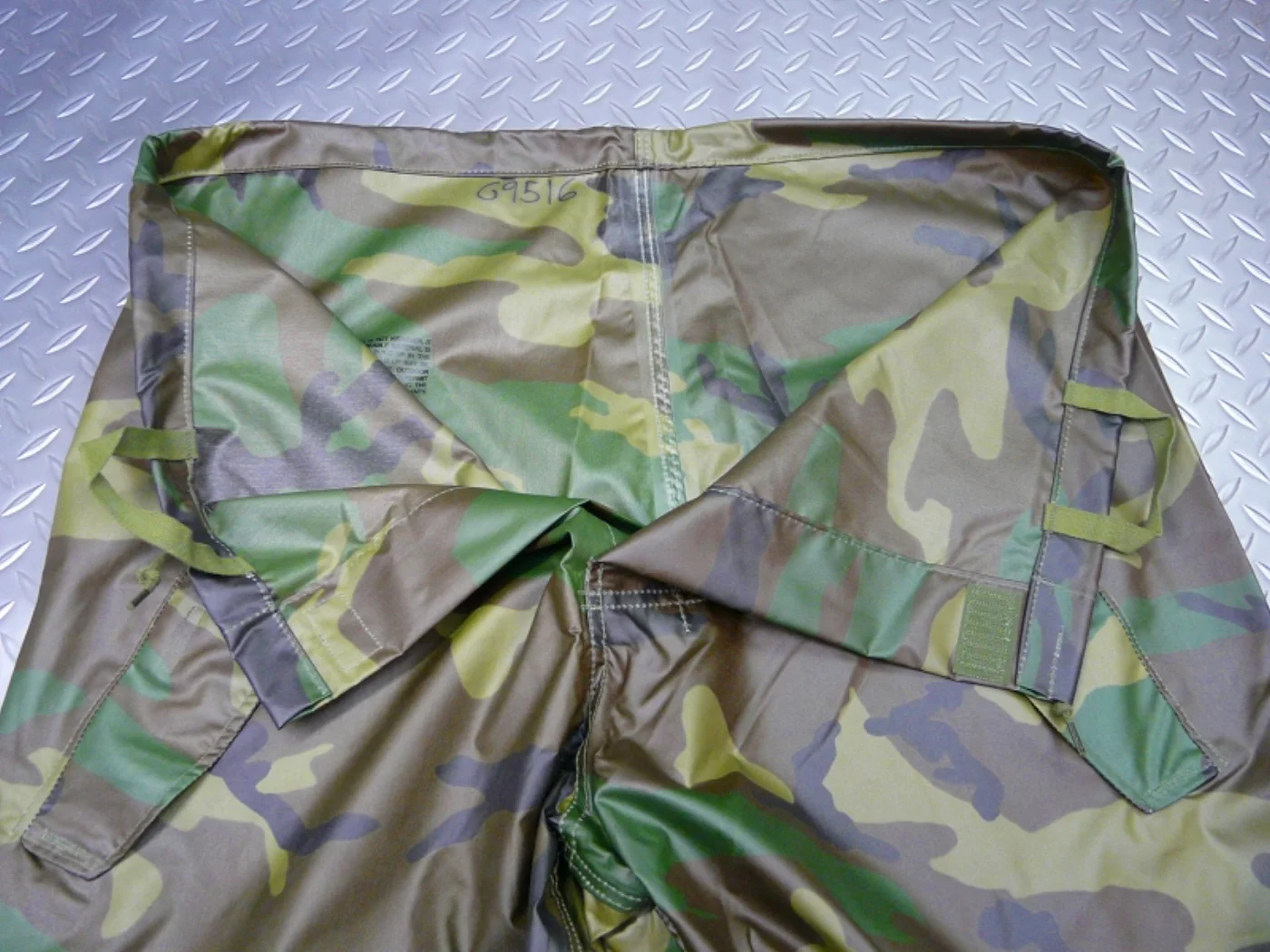 米軍実物 レインパンツ ウッドランド迷彩 Lサイズ 新品 記録写真6