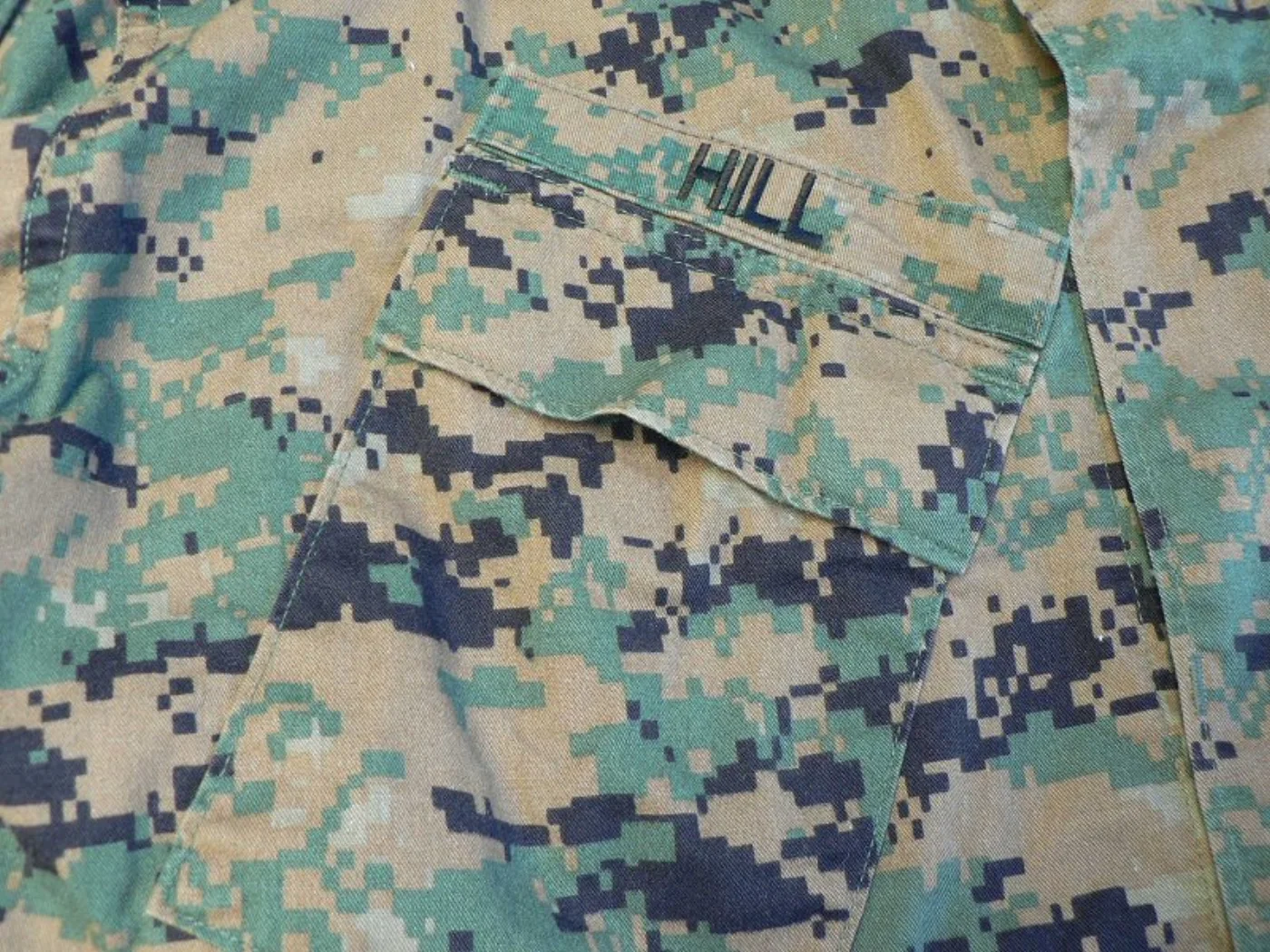 USMC マーパット ウッドランド ブラウス M-R 実名記名入り 記録写真7