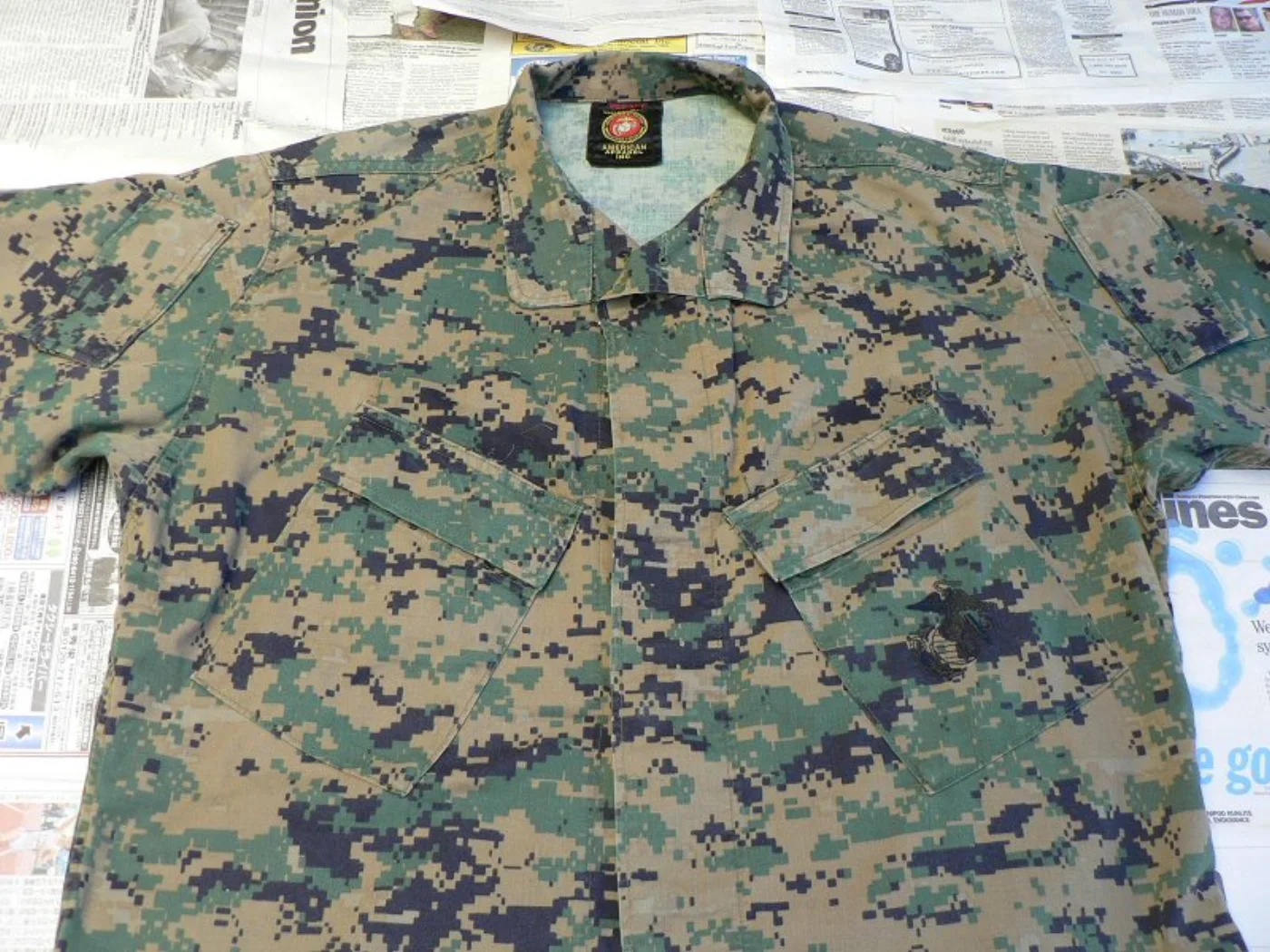 USMC マーパット ウッドランド ブラウス M-S 米軍実物 記録写真5
