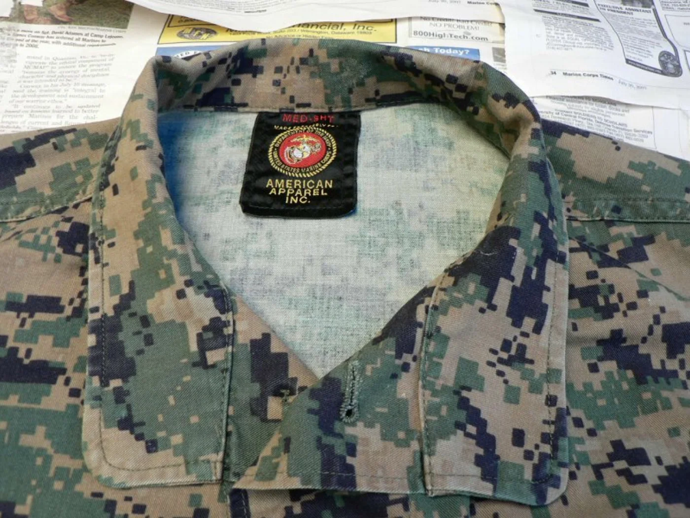 USMC マーパット ウッドランド ブラウス M-S 米軍実物 記録写真6