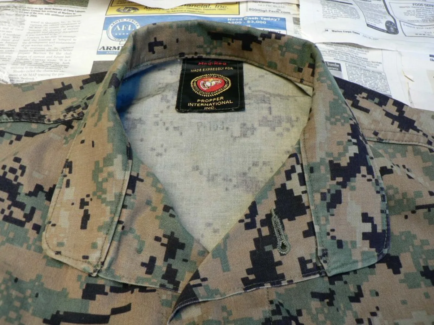 USMC マーパット ウッドランド ブラウス M-R 米軍実物 記録写真6