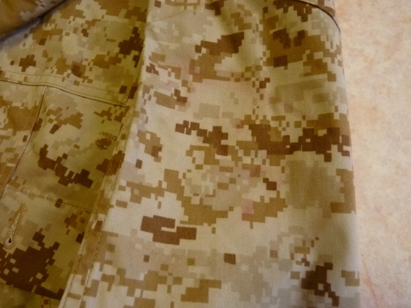 USMC マーパットデザート ブラウス M-R 新品タグ付き ワケあり 記録写真6