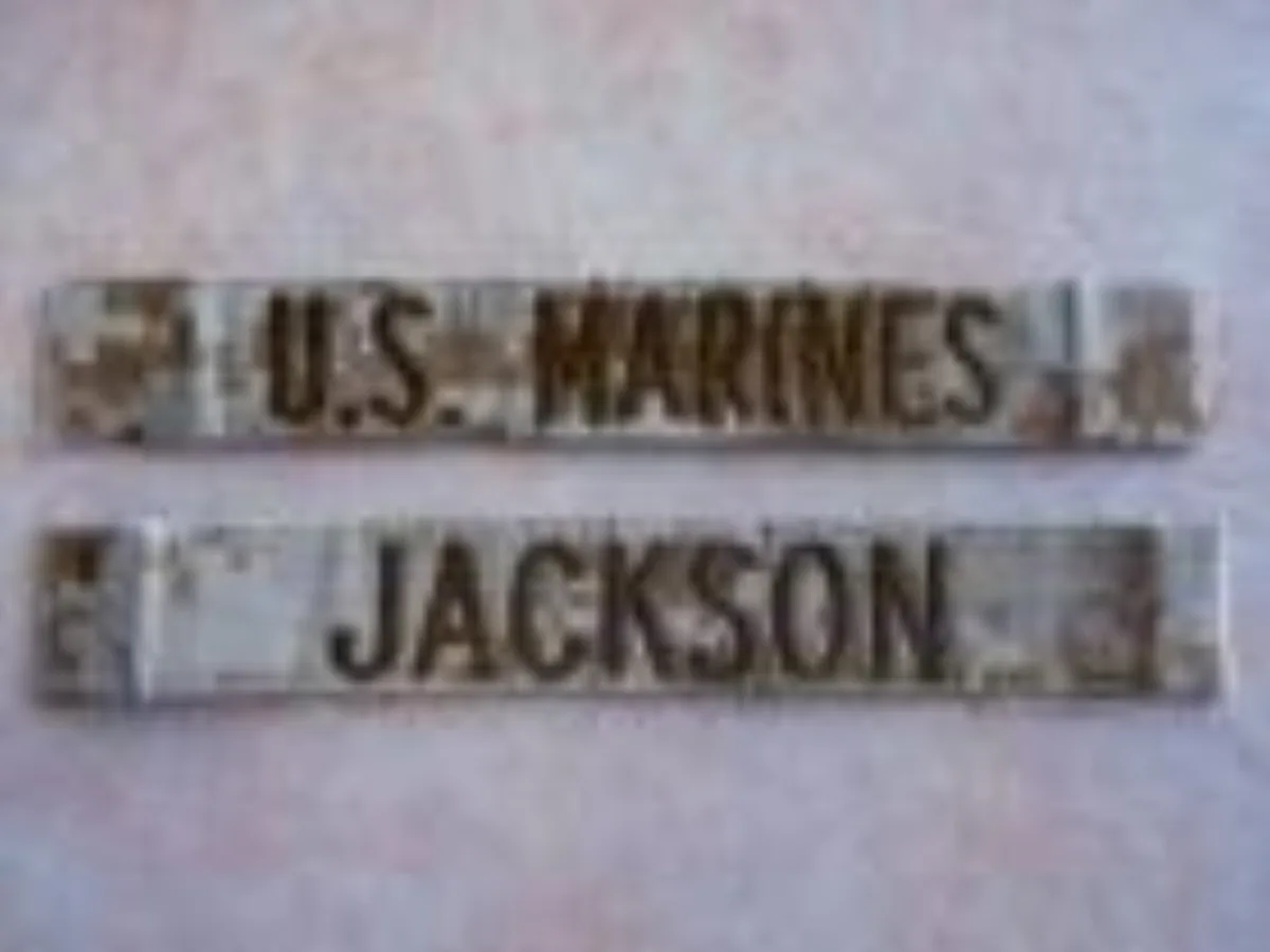ミリタリーショップ 南国百貨店.COM|沖縄 U.S.MARINES JACKSON ネームタグセット [Z Q-963 記録写真1