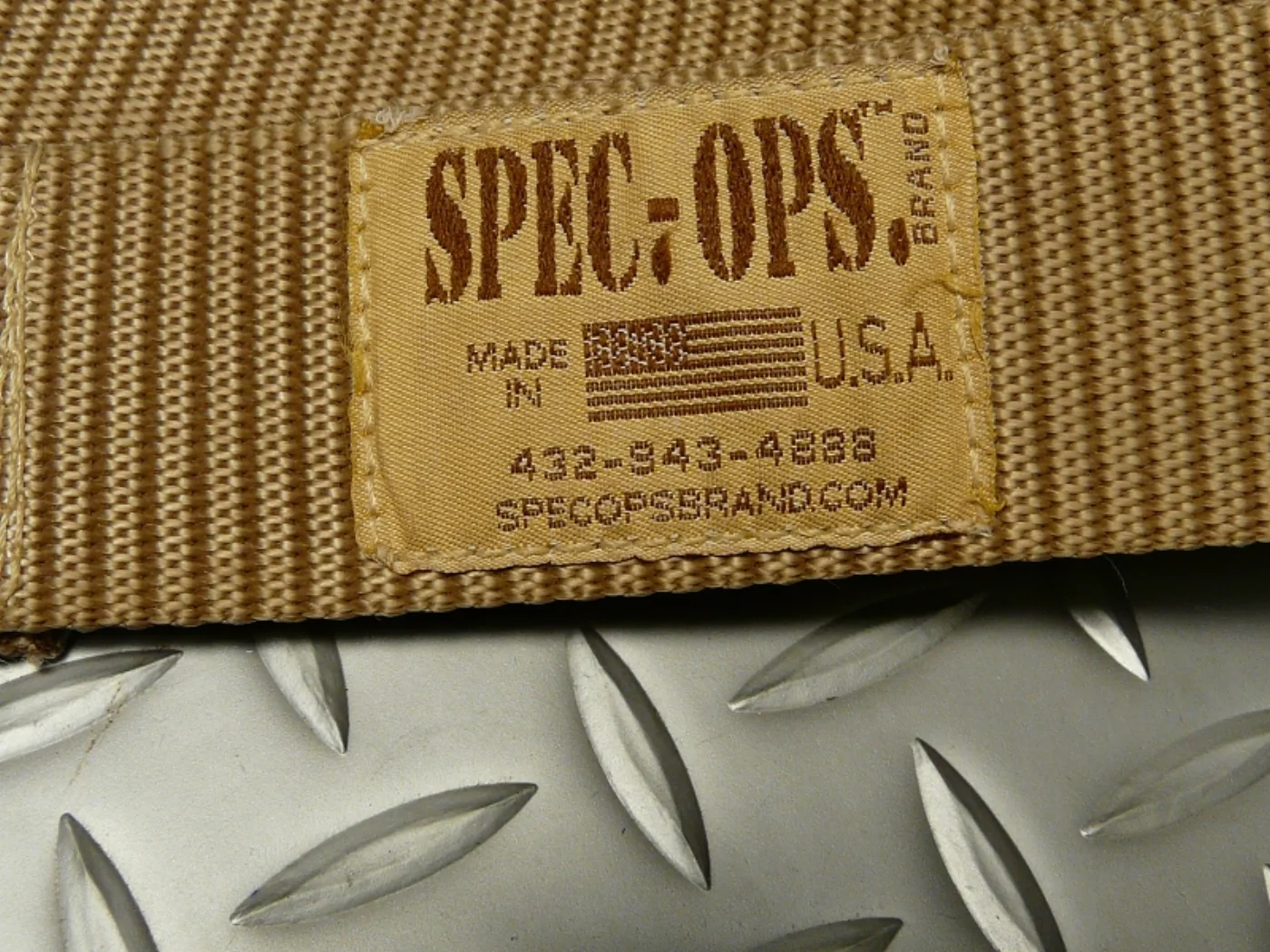 ミリタリーショップ 南国百貨店.COM|沖縄 BDU ベルト TAN SPEC OPS 105cm [ZZ E-1286 記録写真3