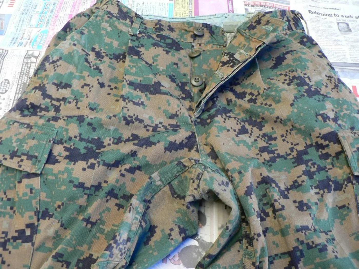マーパット ウッドランド パンツ SMALL-SHORT 米海兵隊実物 記録写真5