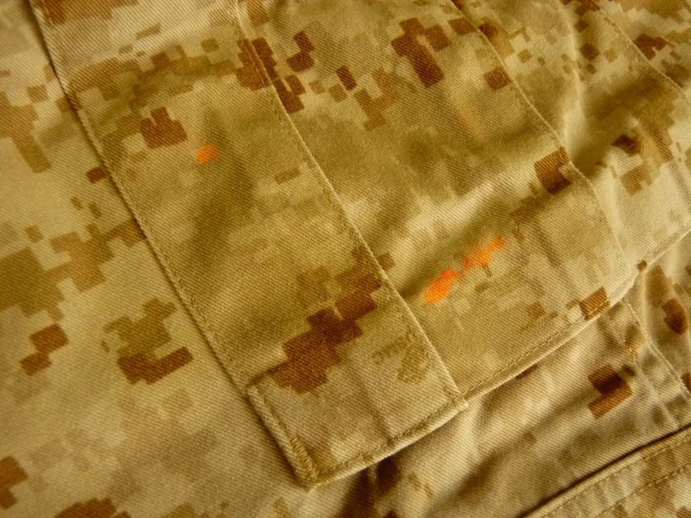 USMC マーパット デザート パンツ L-L 実物 「HOLMAN」名入り 記録写真6
