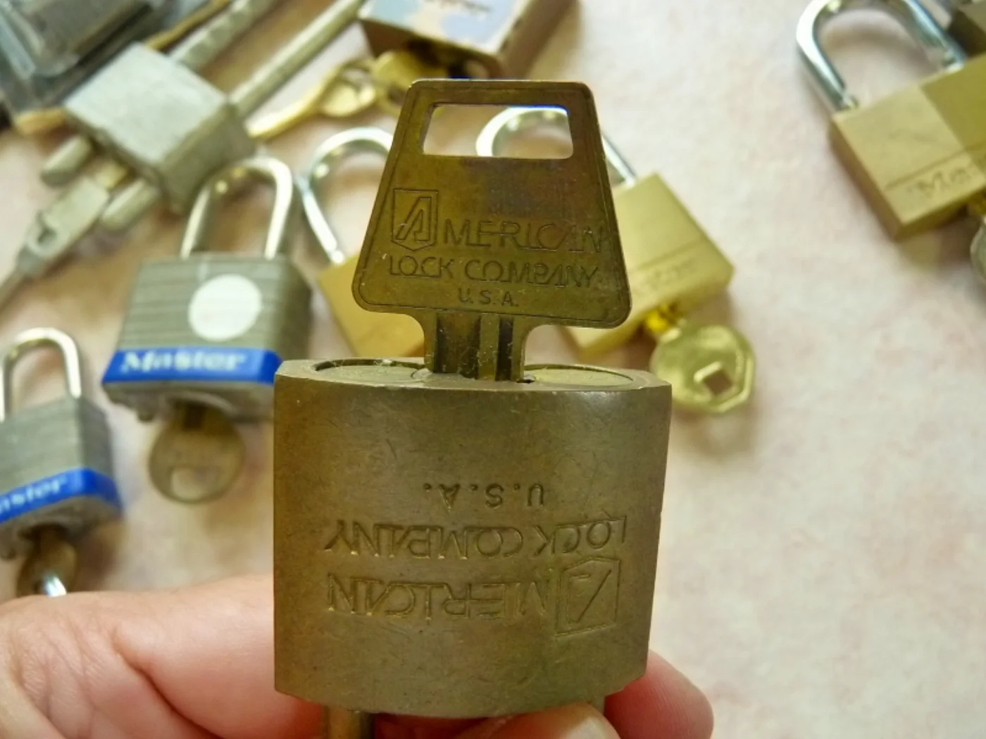 米軍放出品 南京錠まとめ Master・American Lock 各種 鍵付き 記録写真5