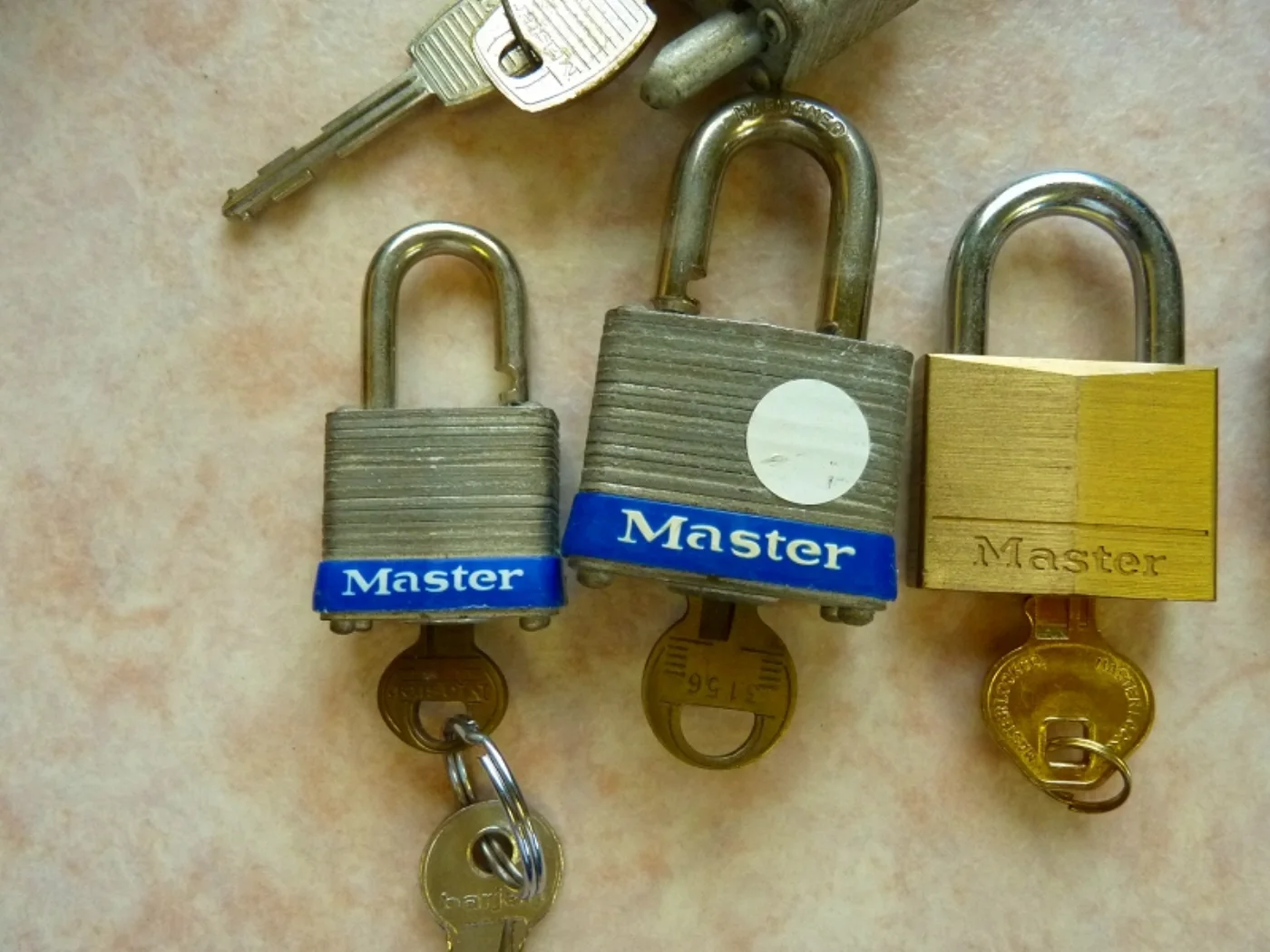 米軍放出品 南京錠まとめ Master・American Lock 各種 鍵付き 記録写真8
