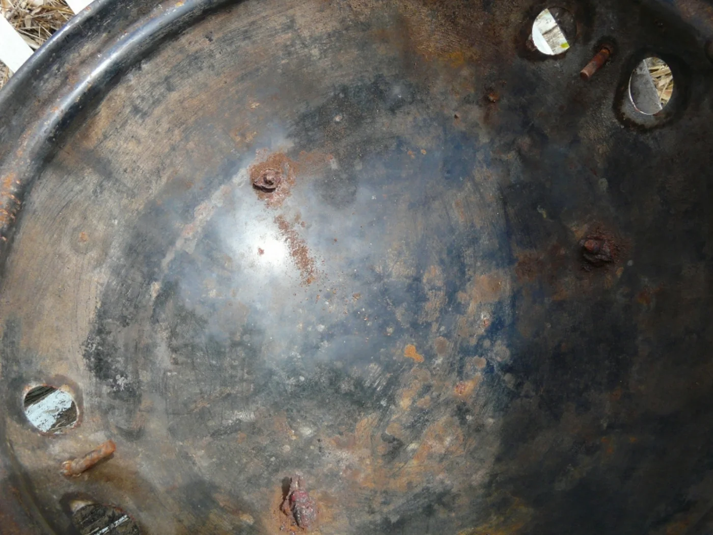 米軍住宅で使われたBBQグリル プラスチックハンドル Sサイズ 記録写真7