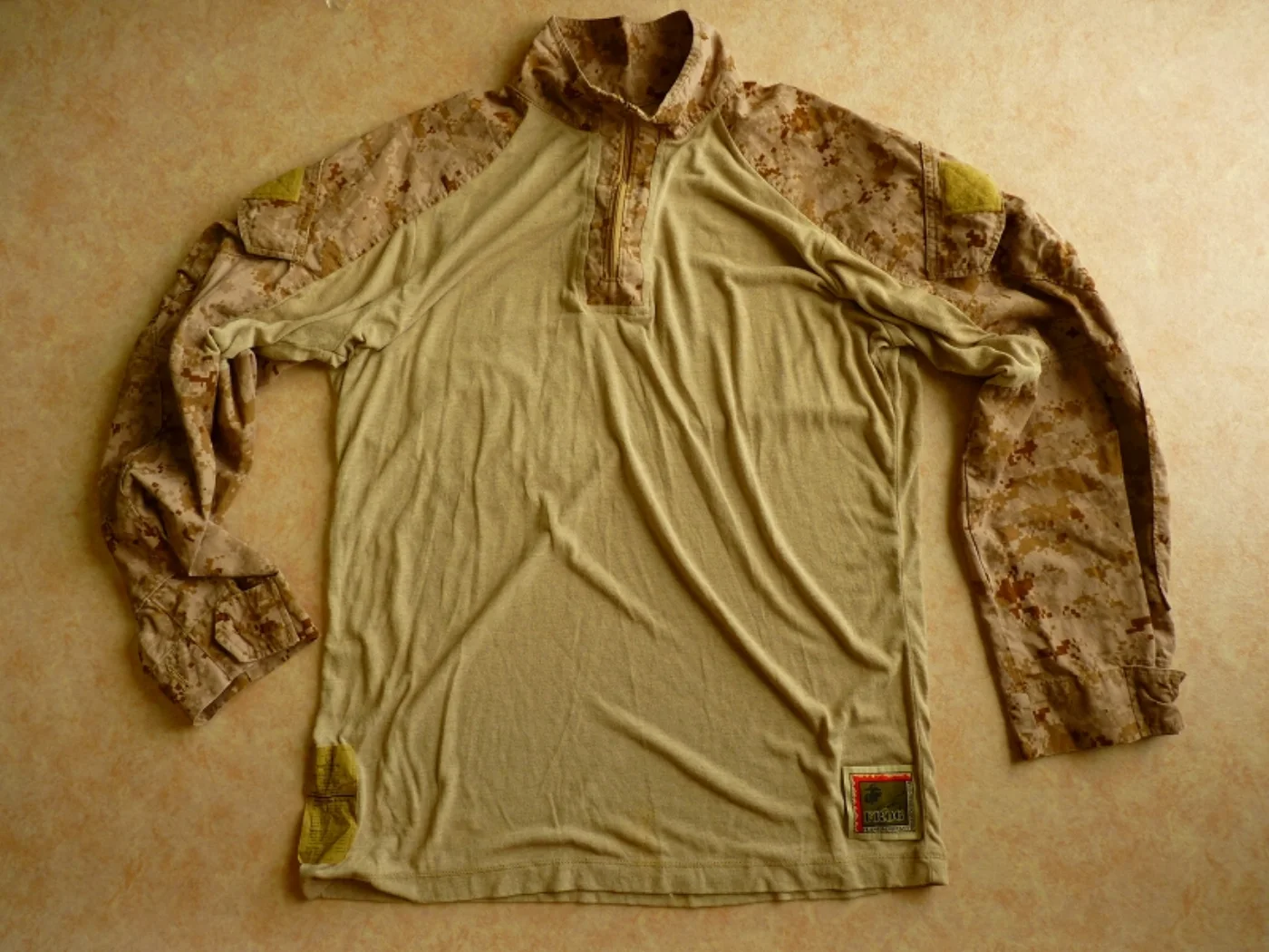 ミリタリーショップ 南国百貨店.COM|沖縄 USMC デザート コンバットシャツ L-R [Q-1038] - 米軍放 記録写真2